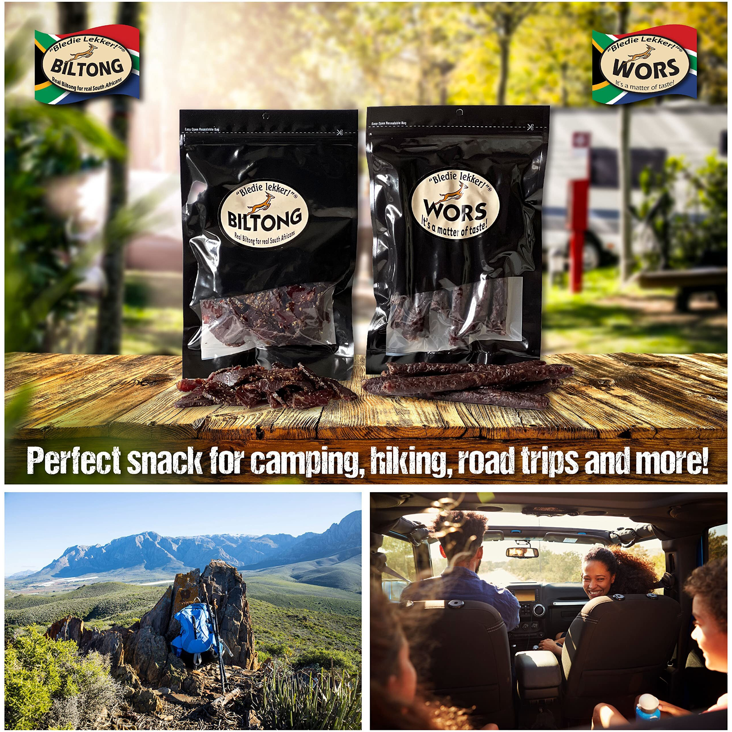 Bledie Lekker Biltong Droewors Bundle (8Oz + 8Oz) Real South African Style