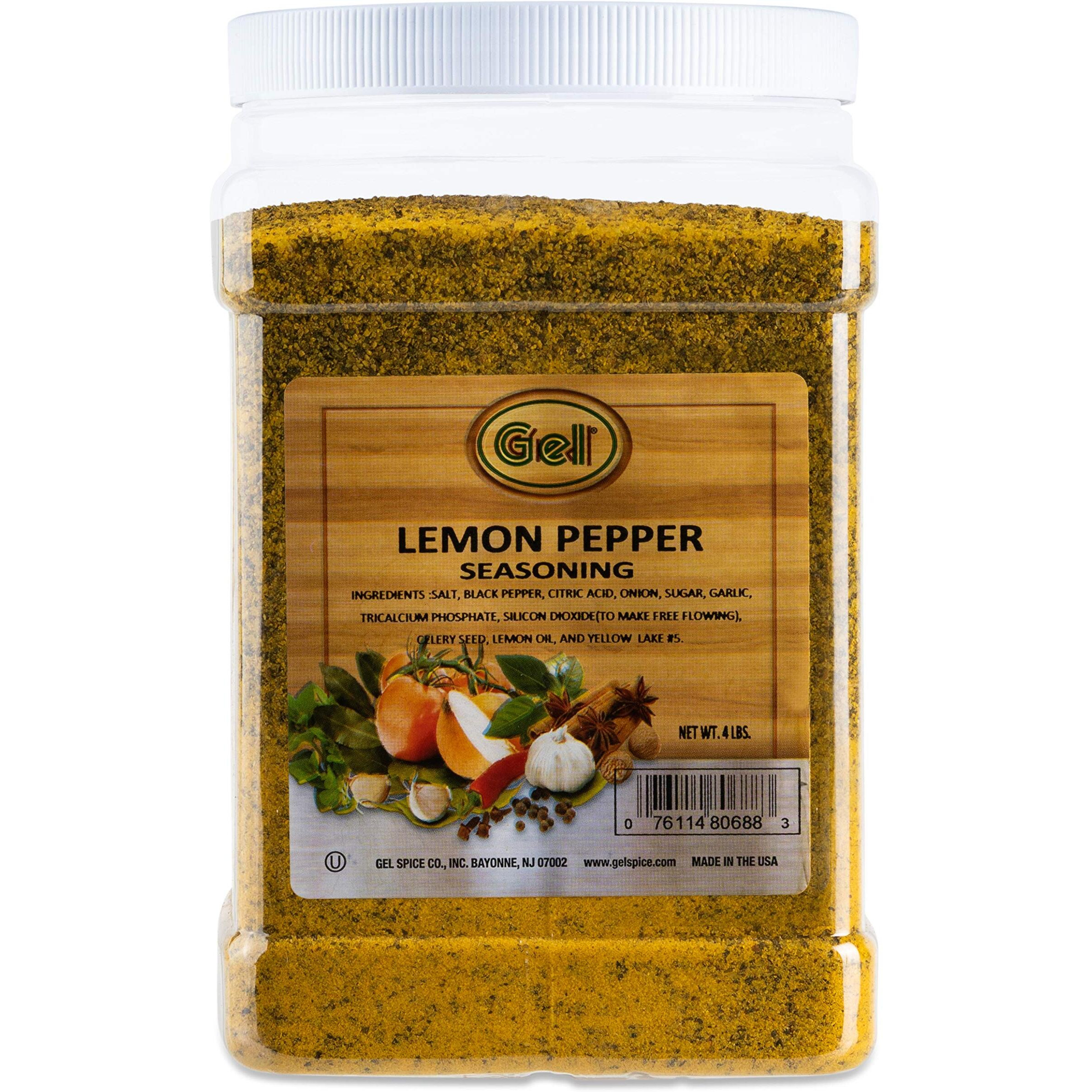 Gel Spice Lemon Pepper Seasoning 4 Lb (64 Oz) Club Size