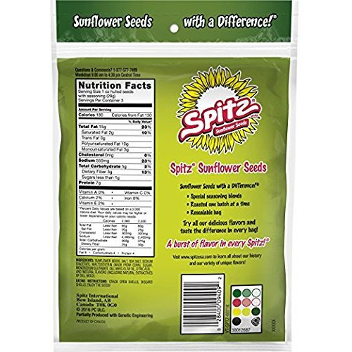 Spitz Dill Pickle Sunflower Seeds, 6 - Ounce (Pack Of 9)