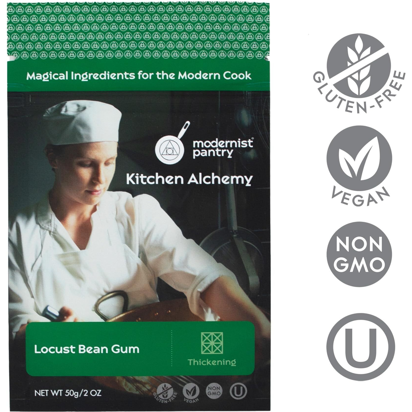 Pure Locust Bean Gum  Non-Gmo Vegan Ou Kosher Certified - 50G/2Oz