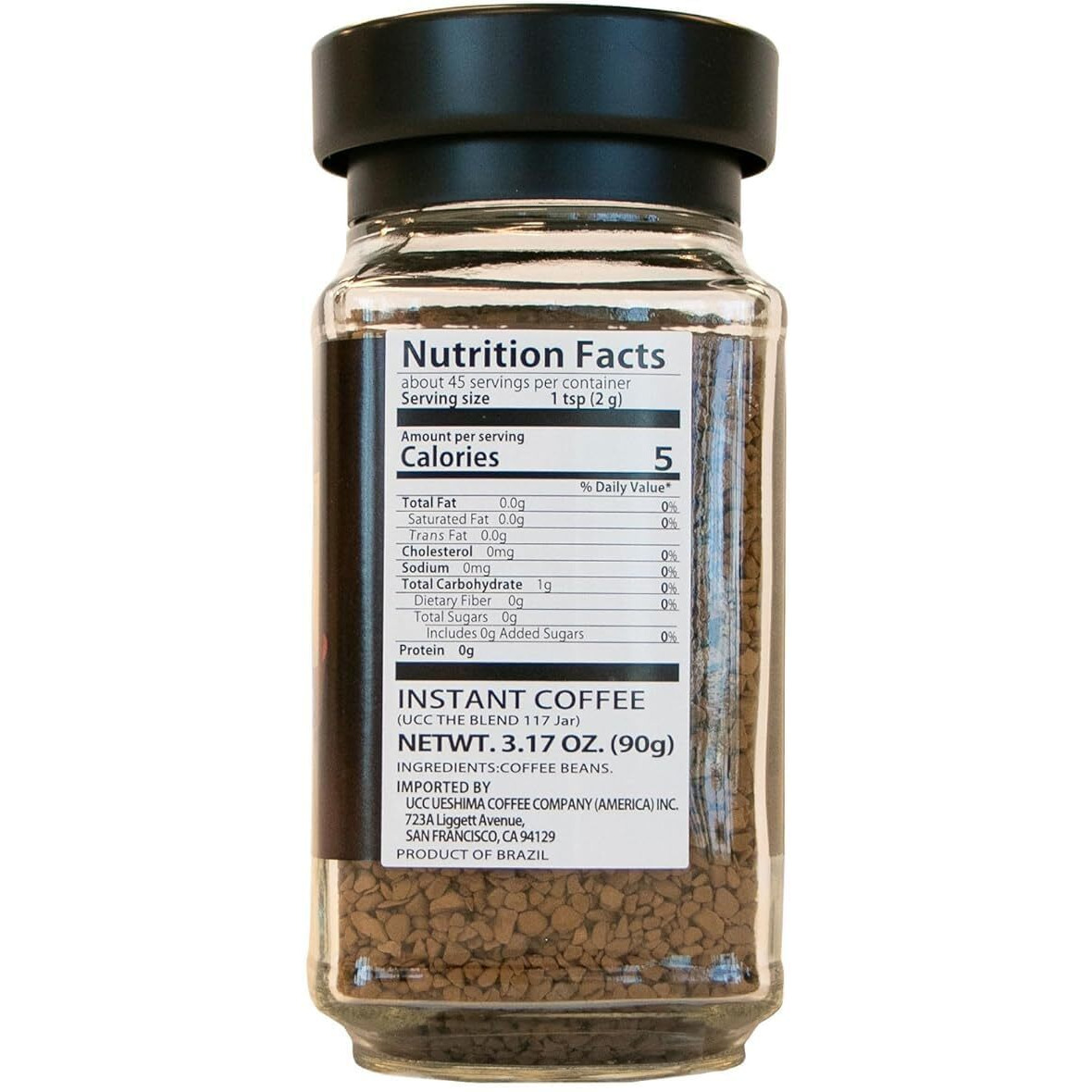 Ucc The Blend 117 Instant Coffee, Instant Black Coffee, Rich Flavor, Imported From Japan, 3.17 Oz (90 G), Pack Of 2