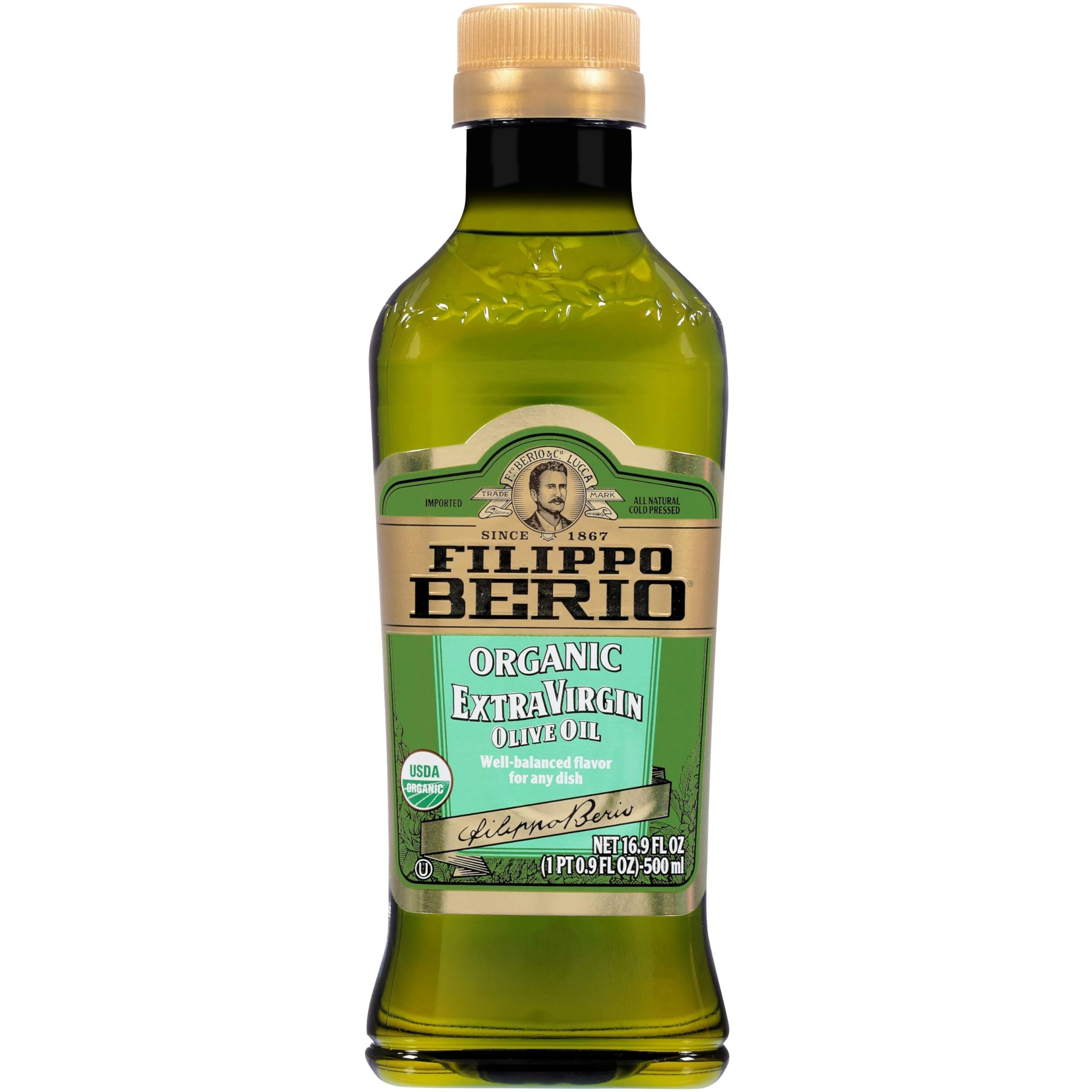 Filippo Berio Organic Extra Virgin Olive Oil, 16.9 Ounce Rpet Bottle