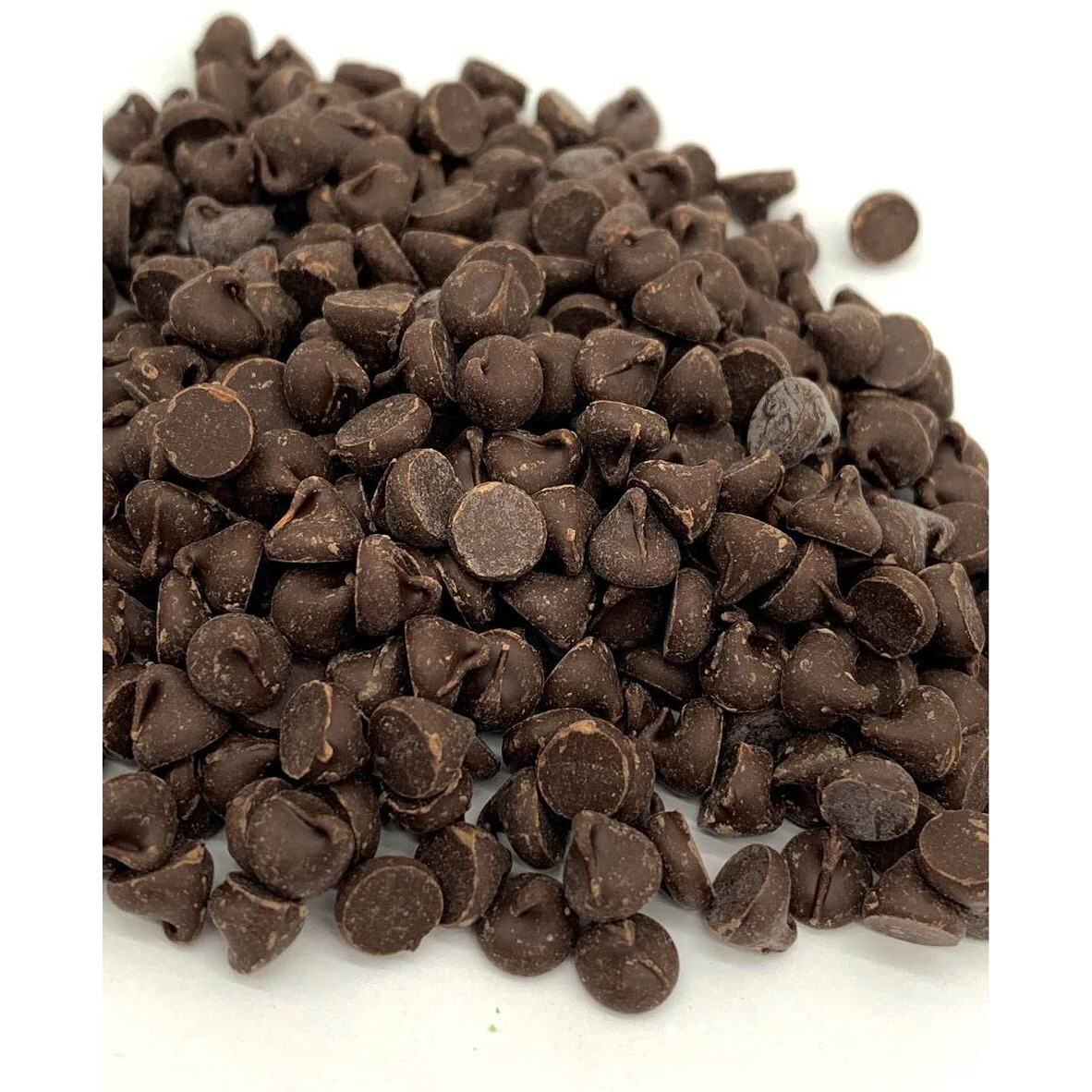 Sugar Free Dark Chocolate Chips, (1Lb Resealable Zip Lock Bag)