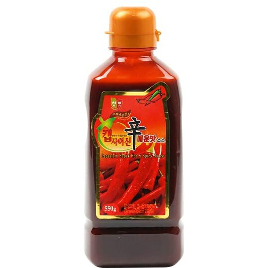 Cheon Mat Korean Capsaicin Super Hot & Spicy Sauce_19.4Oz(550G)_Original Korean Hot Sauce