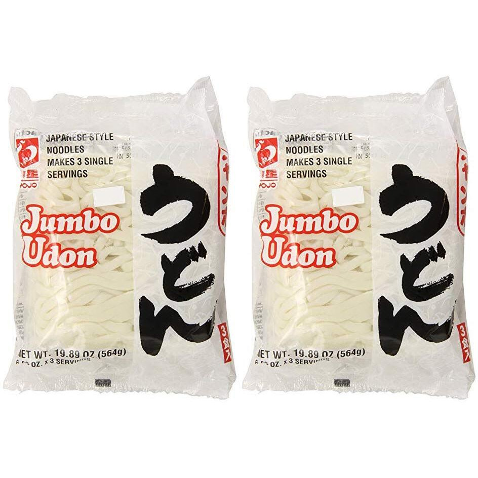Myojo Jumbo Udon Noodles, No Soup, 19.89 Ounce (Pack Of 2)