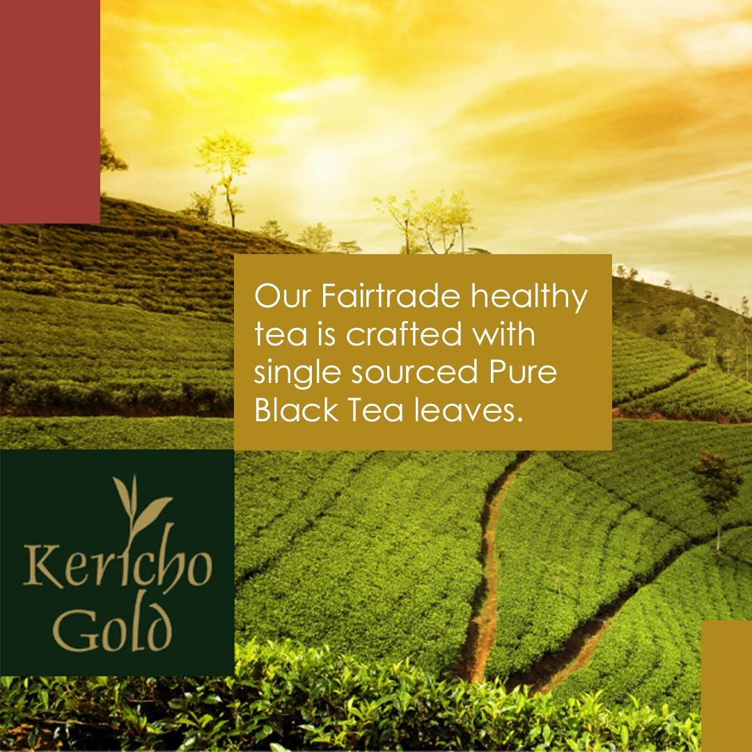 Kericho Gold Black Loose Leaf Tea - Rich In Antioxidants - Orange Pekoe Tea - Kenya Origin - Unique Flavor - 500G