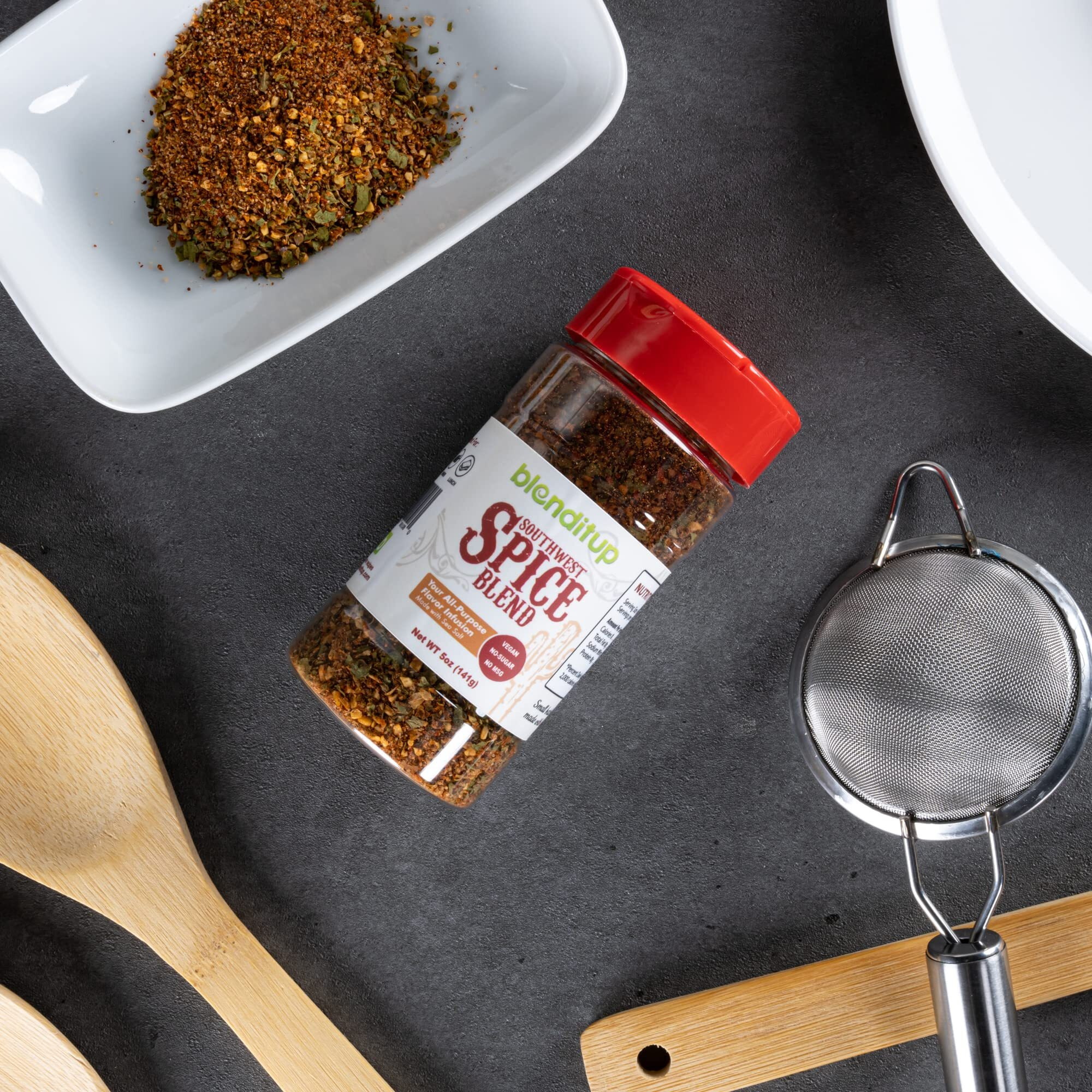 Southwest Spice Blend | Gourmet Spices With Sea Salt | Healthy To Add To Any Dish | Low Sodium, No Gluten, No Msg, No-Sugar | 5Oz