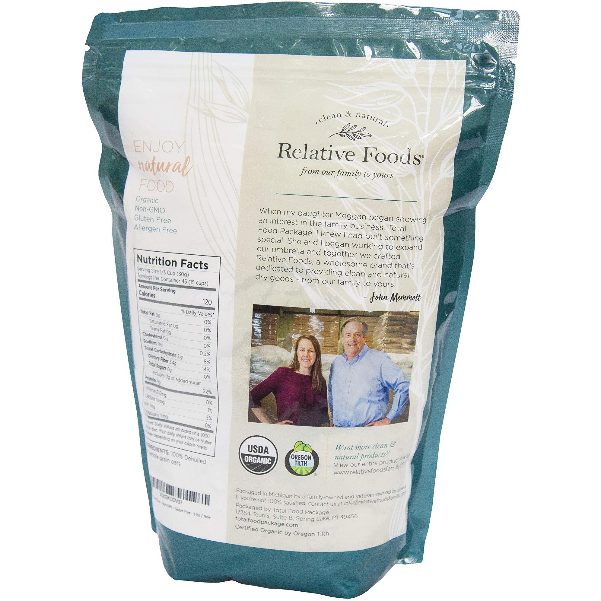 Gluten Free Oat Flour (3 Pounds) - Low-Carb Organic Oat Flour With Protein & Dietary Fiber - Vegan Flour Substitute For Wheat Flour - Non-Gmo Organic Flour For Baking Cooking & More