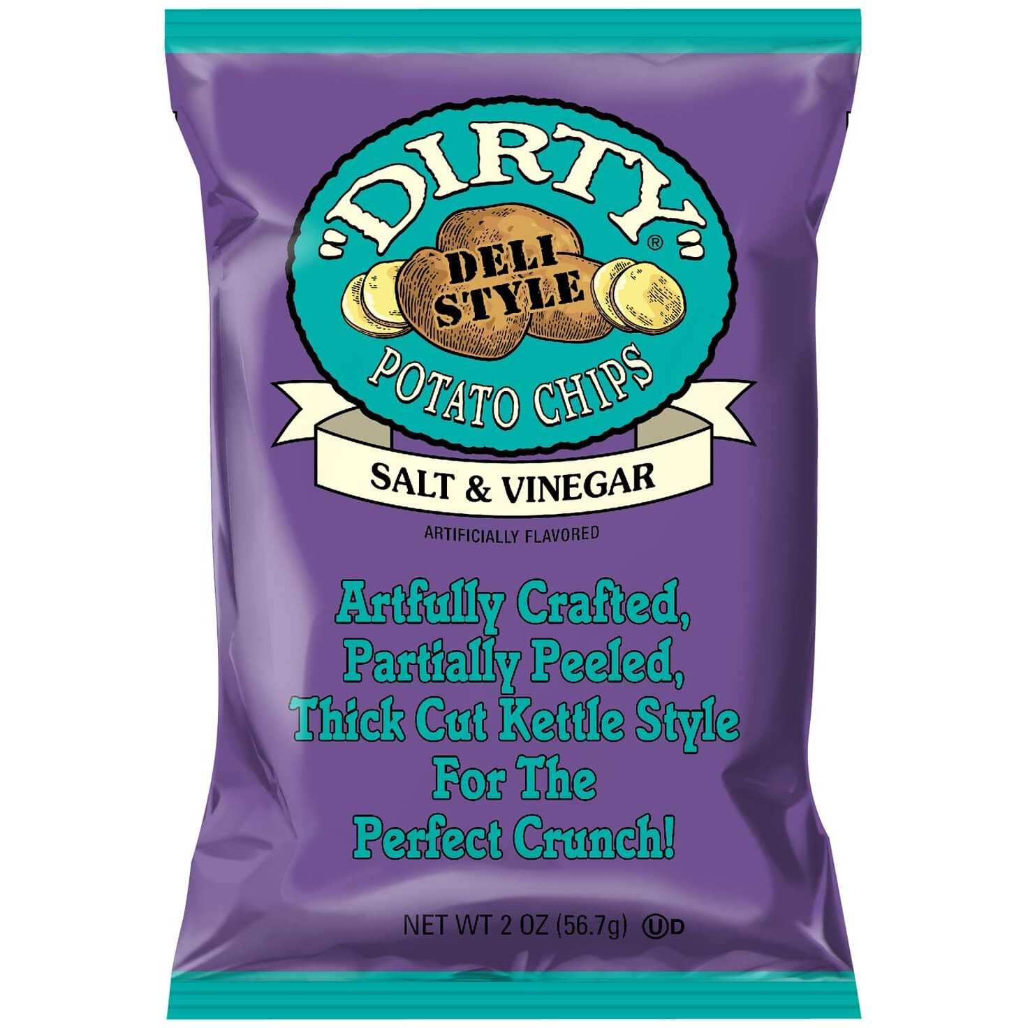 Dirty Chips Salt And Vinegar 25 2 Ounce Bags