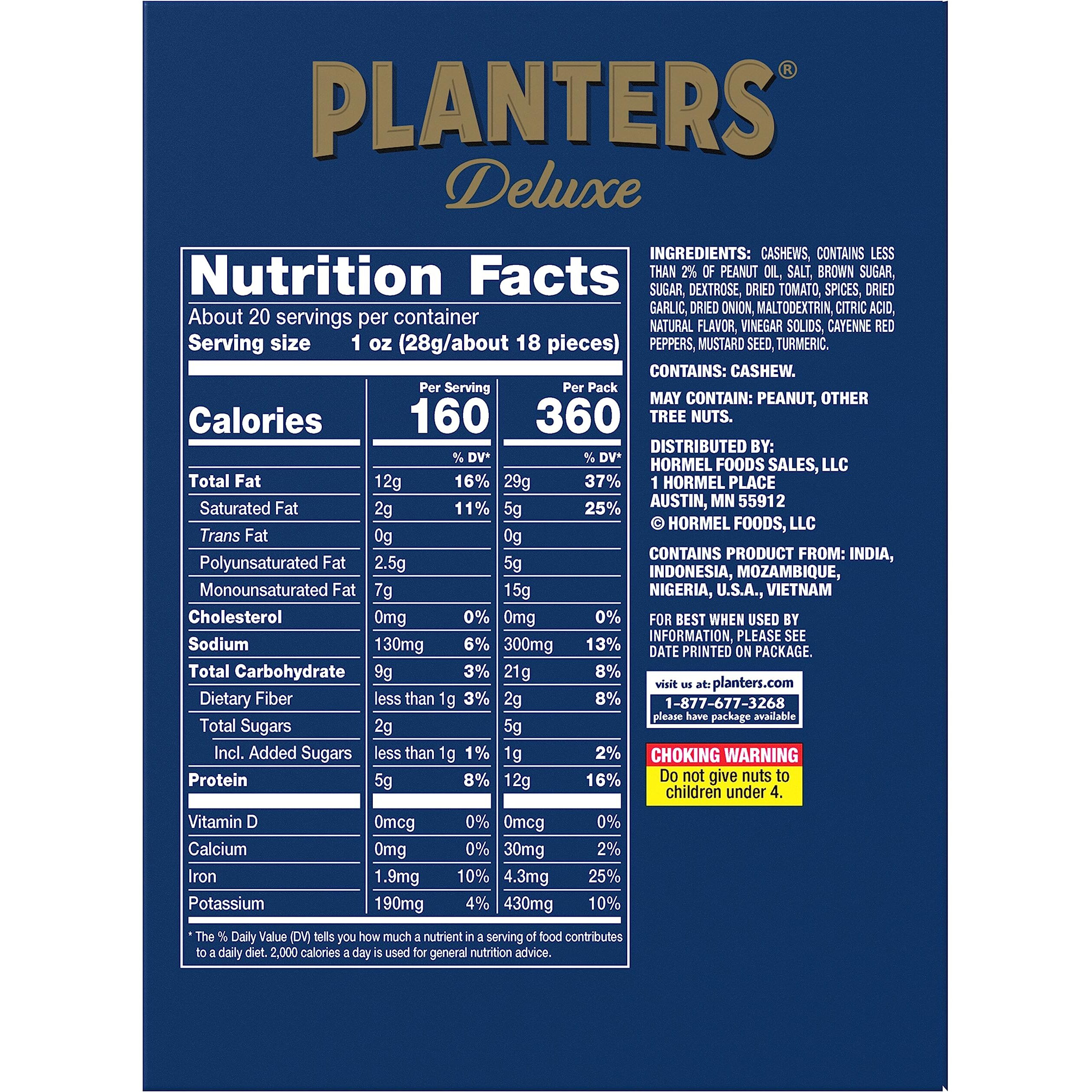 Planters Sweet Cayenne Bbq Cashews (Pack Of 10)