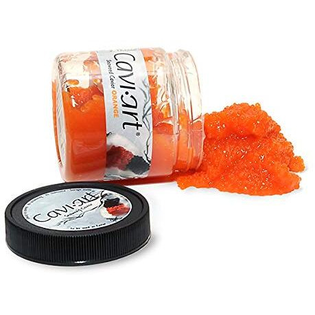 Caviart Award-Winning Vegan Seaweed Caviar 3.5 Oz (Orange)