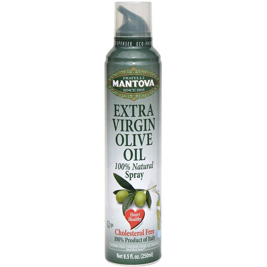 Mantova Extra Virgin Olive Oil Spray 8.5 Oz. Spray Bottle - Manage Oil Amount - Great For Salads & Cooking