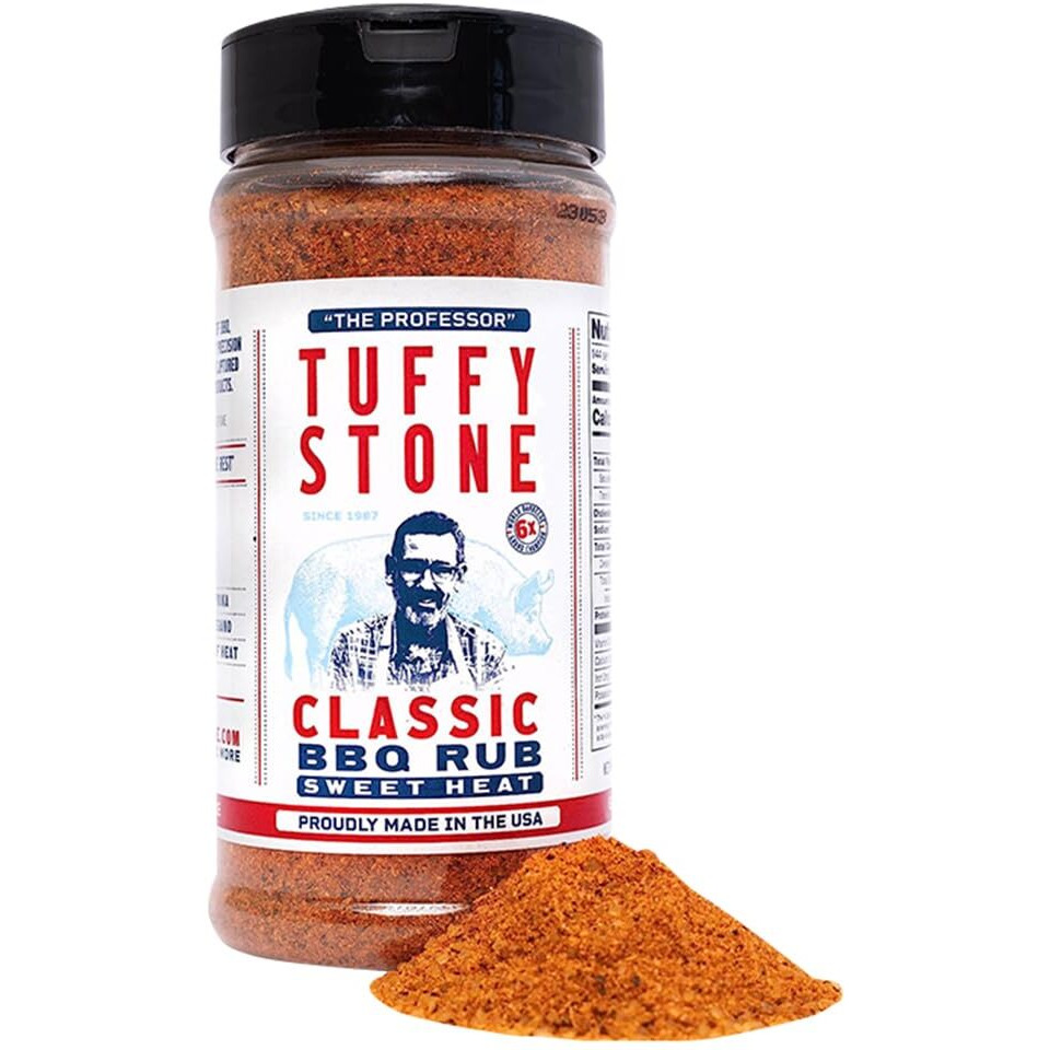 Tuffy Stone Classic Bbq Rub | 6X World Barbecue Grand Champion | Savory Rib Rub | Brisket Rub | Smoky Bbq Seasoning | 10 Oz Shaker