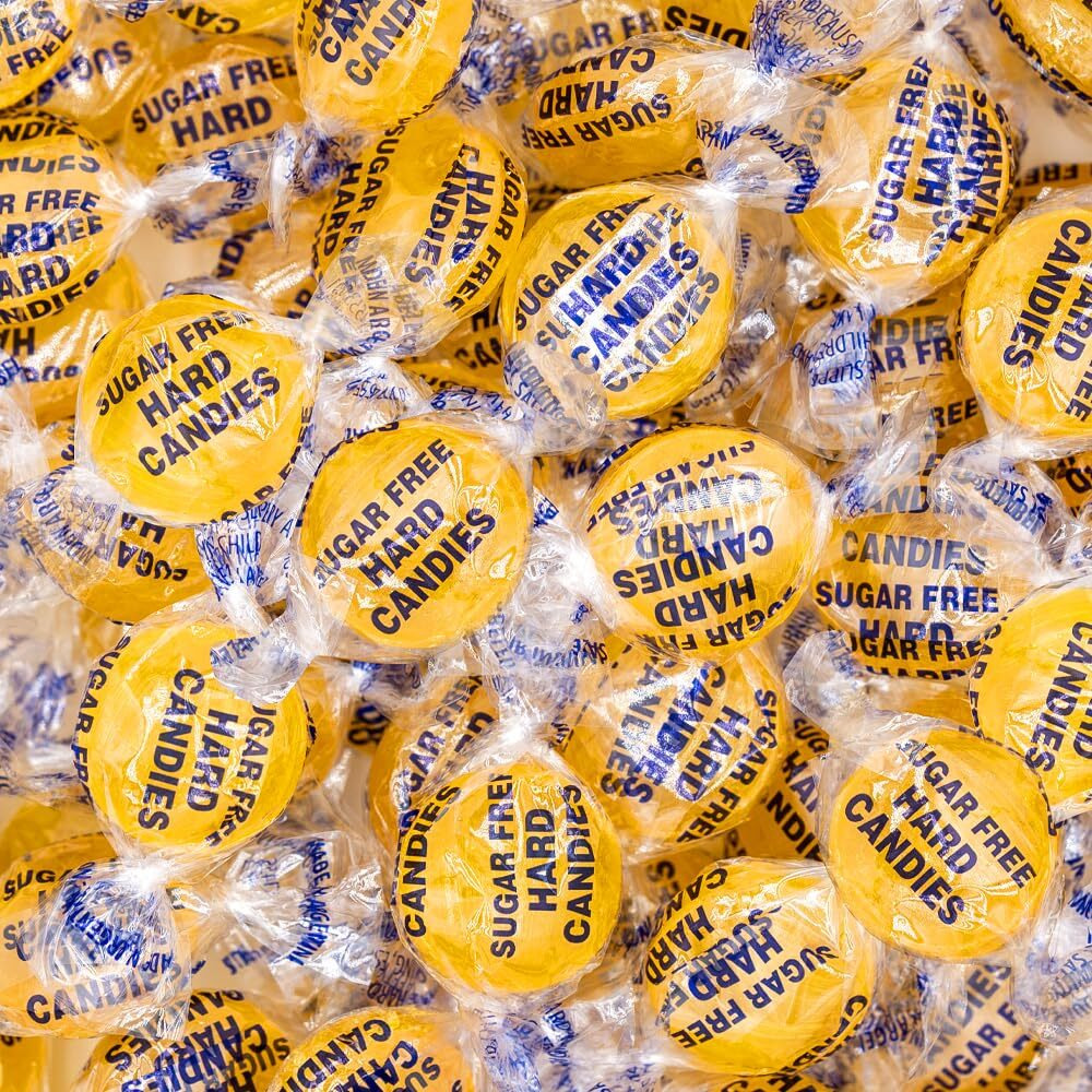 Sugar-Free Lemon Hard Candy, Individually Wrapped, 1-Pound Pack (About 80 Count)