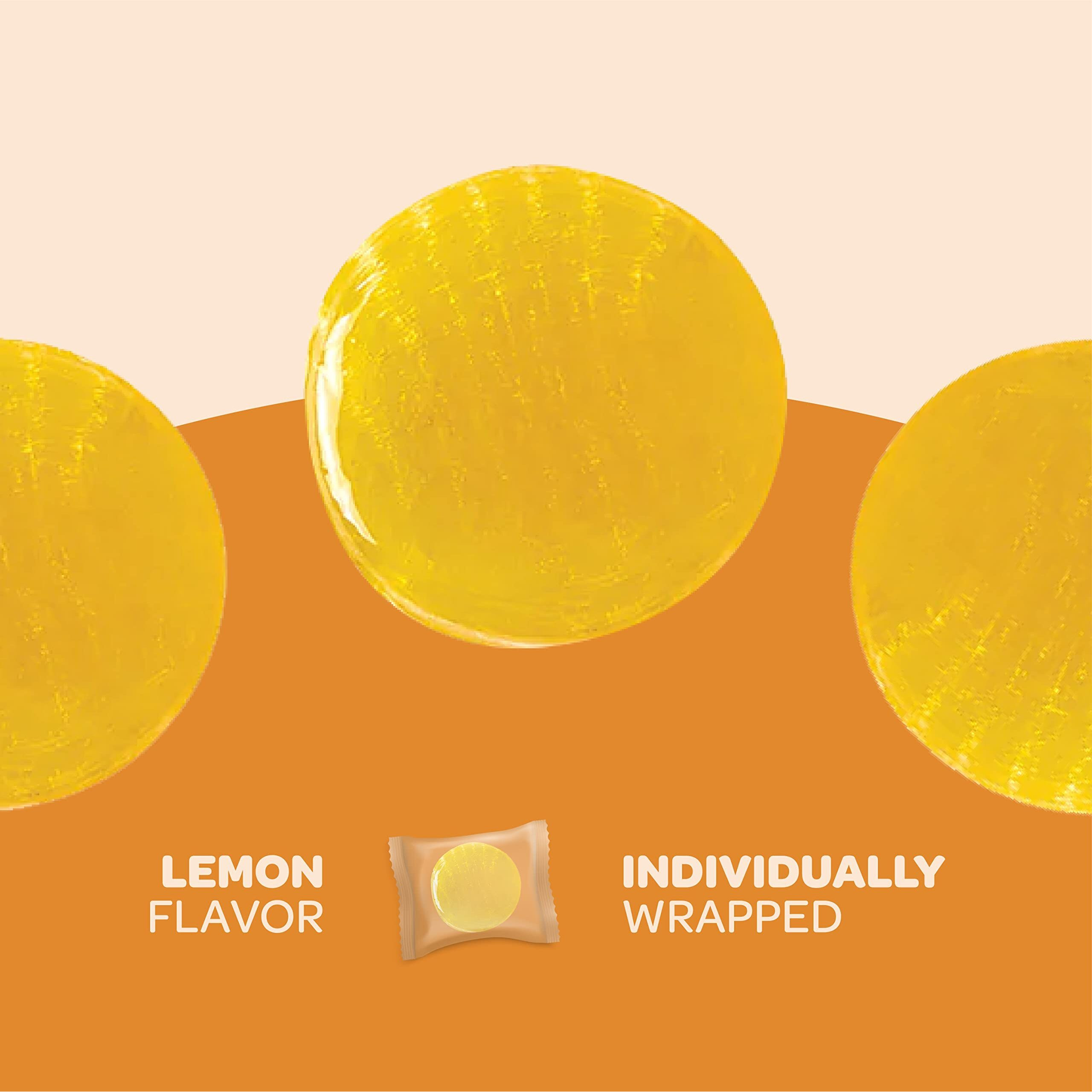 Sugar-Free Lemon Hard Candy, Individually Wrapped, 1-Pound Pack (About 80 Count)