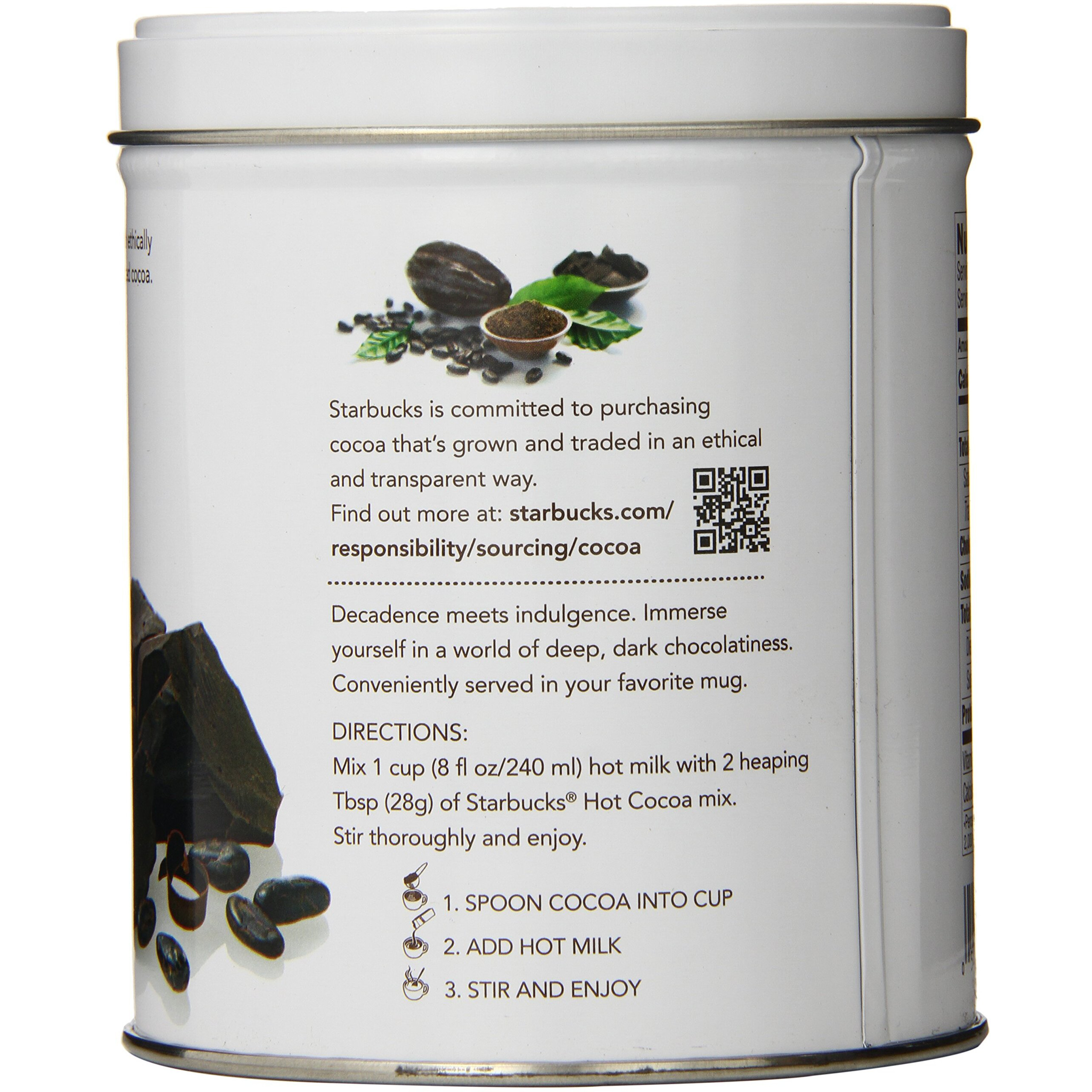 Starbucks Hot Cocoa, Double Chocolate, 7 Ounce