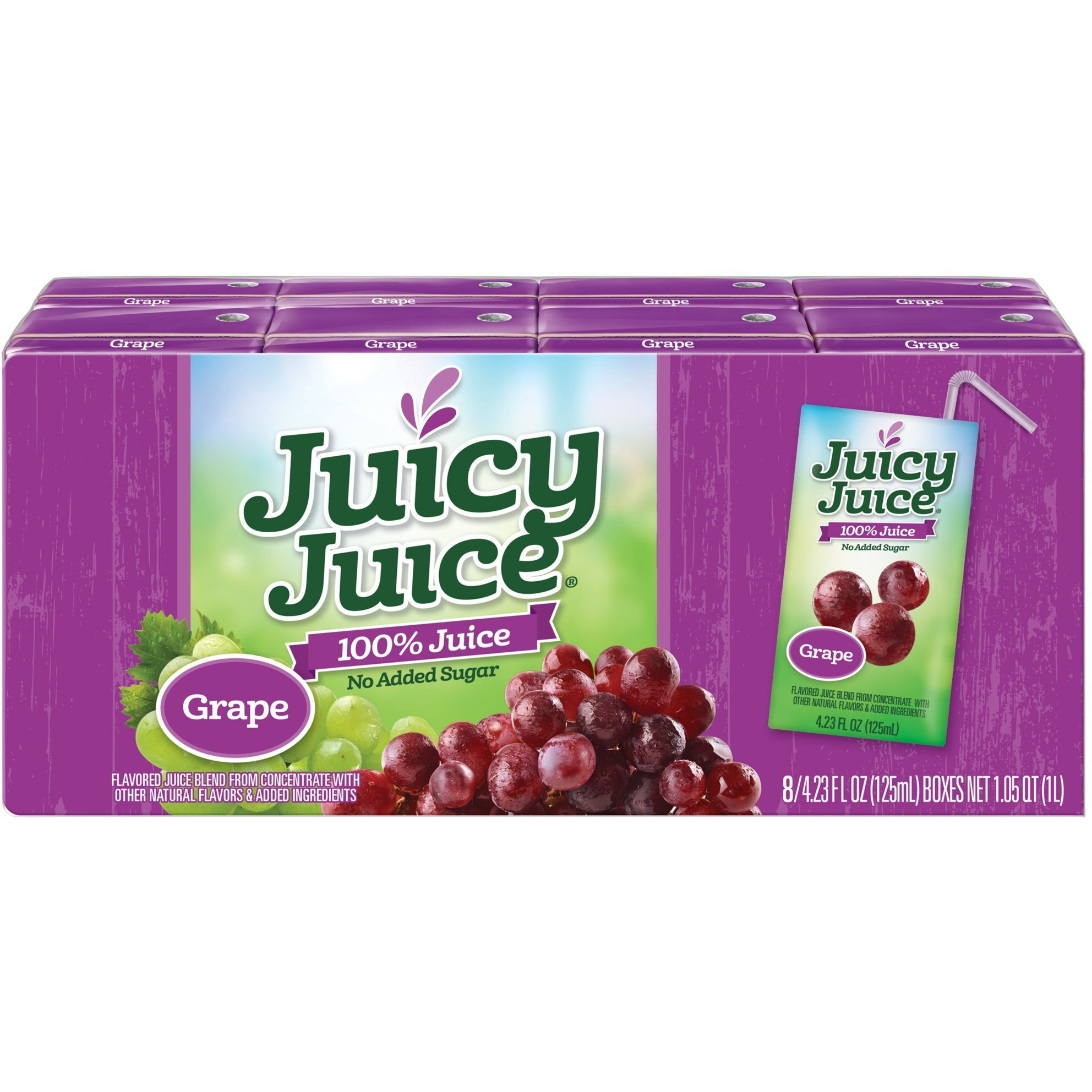 Juicy Juice Grape, 4.23 Ounce Boxes, 8 Count (Pack Of 5)