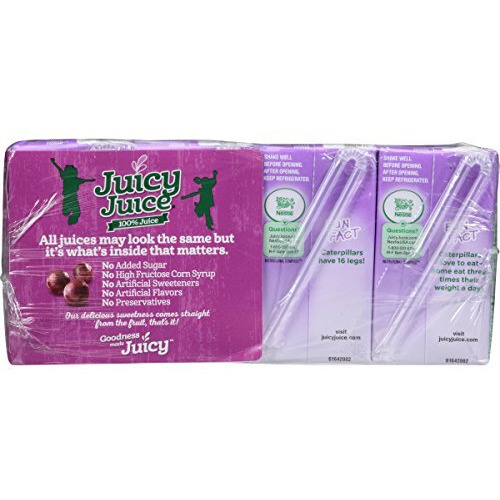Juicy Juice Grape, 4.23 Ounce Boxes, 8 Count (Pack Of 5)