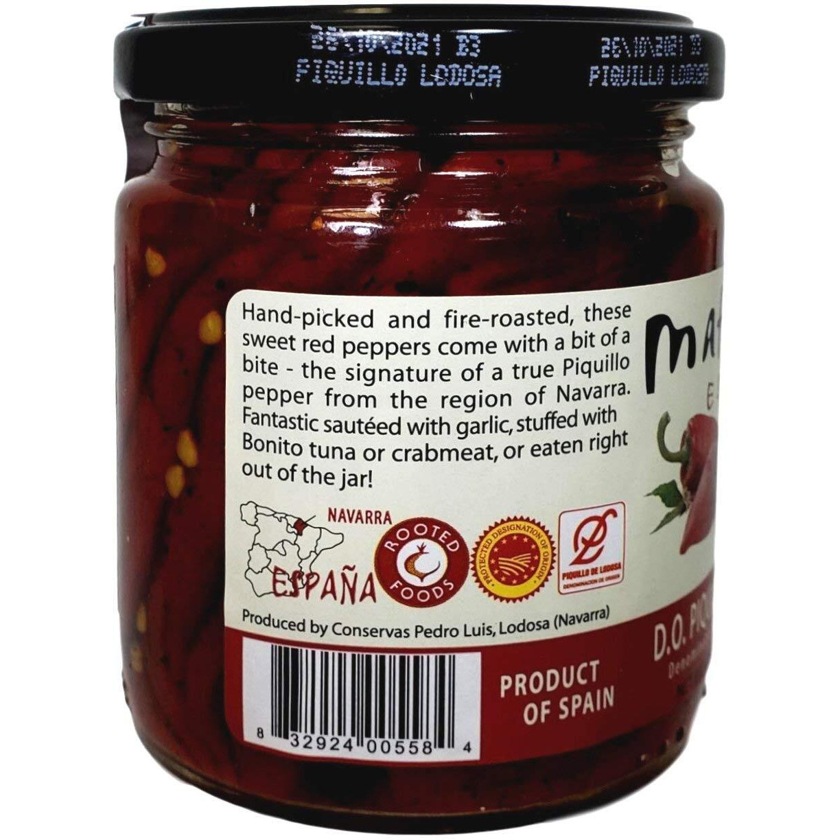 Matiz Espana Piquillo Peppers, Denomination Of Origin Lodosa, 7.6 Ounce (1 Jar)