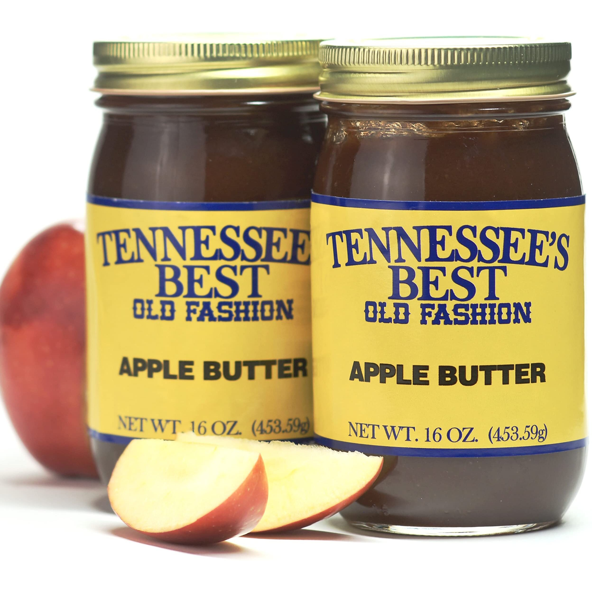 Tennessee's Best Apple Butter Two Pack |Handcrafted In Small Batches| Gluten Free | Resealable Glass Jars