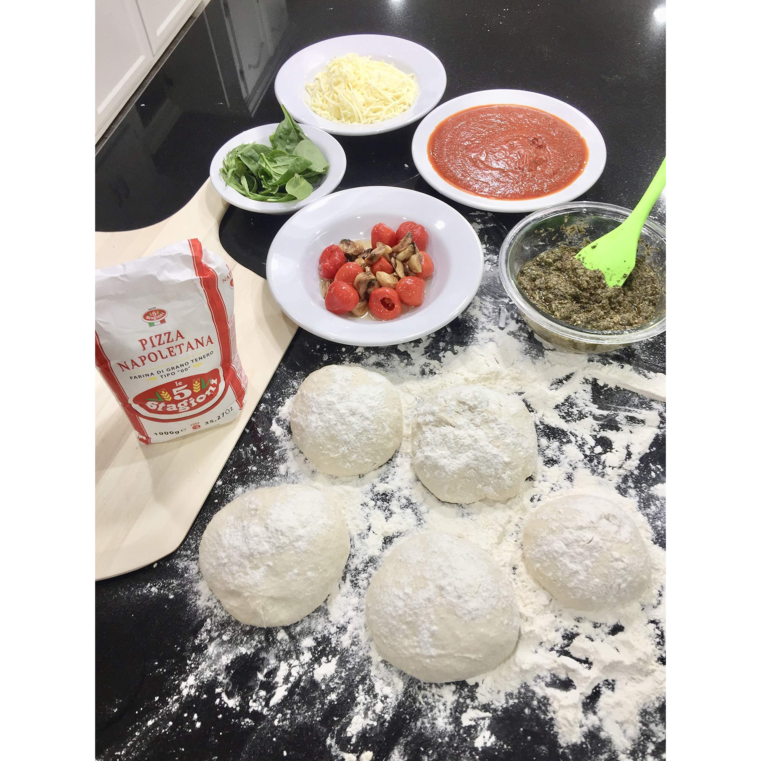 Le 5 Stagioni Pizza Napoletana Italian "&quot00"" Soft Wheat Flour 2.2 Pound Package