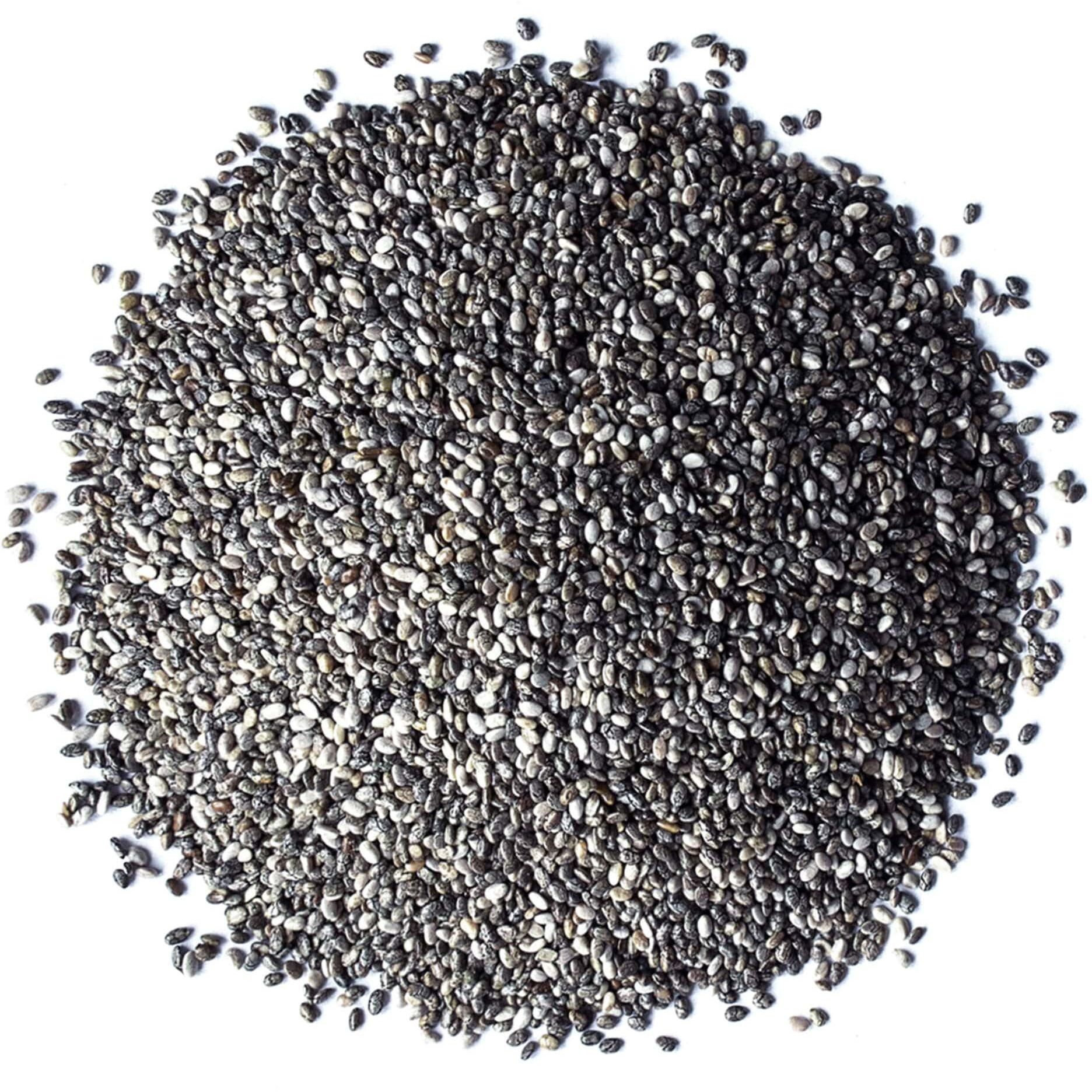 Black Chia Seeds, 15 Pounds - Whole, Sproutable, Vegan, Kosher, Keto, Sirtfood, Bulk. Rich In Essential Fatty Acids, Fiber, Protein. Great For Chia Pudding, Smoothie, Oatmeal