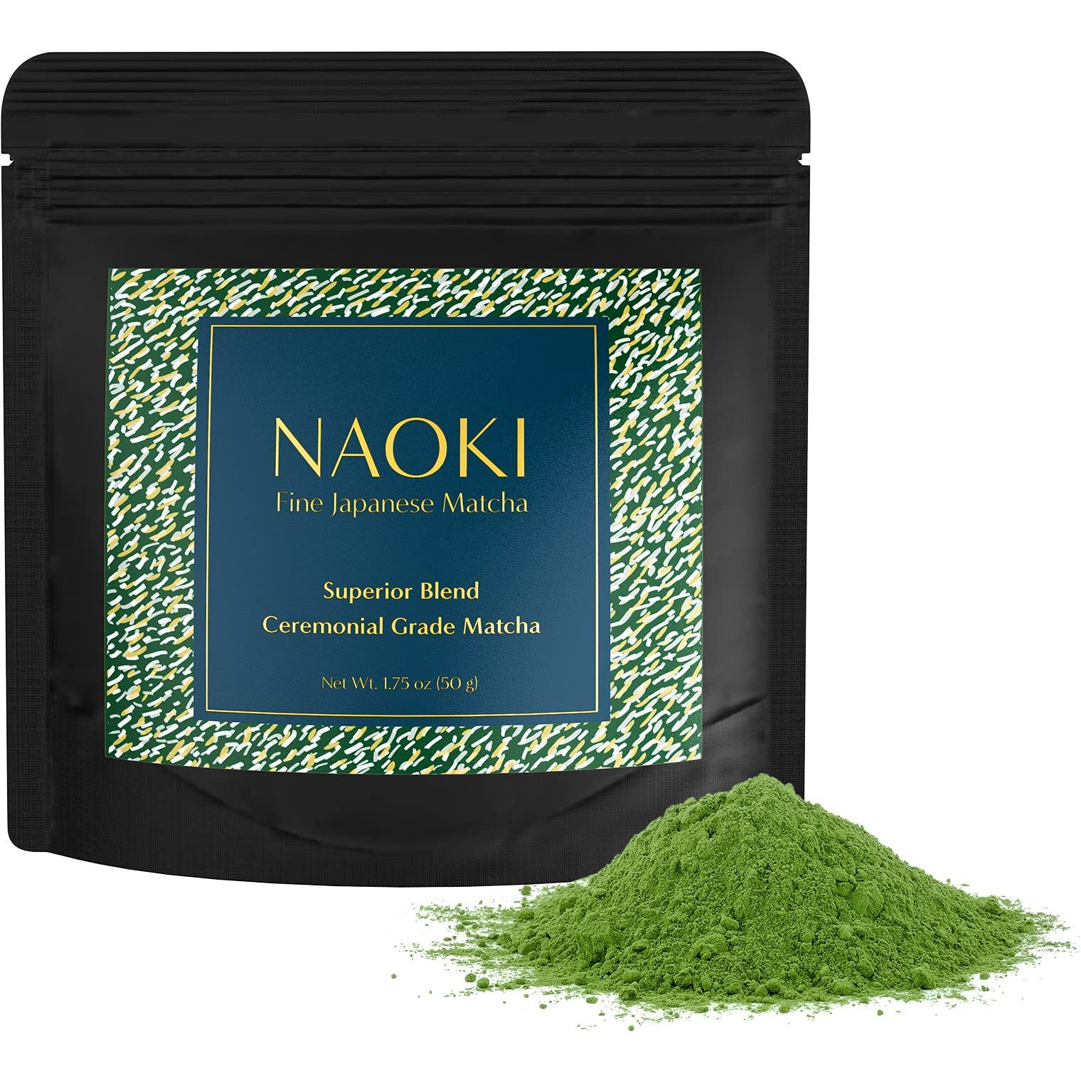 Naoki Matcha Superior Ceremonial Blend - Authentic Japanese First Harvest Ceremonial Grade Matcha Green Tea Powder From Uji, Kyoto (50G / 1.75Oz)