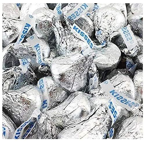 Hershey's Kisses, Milk Chocolate In Silver Foil (Pack Of 6 Pounds)