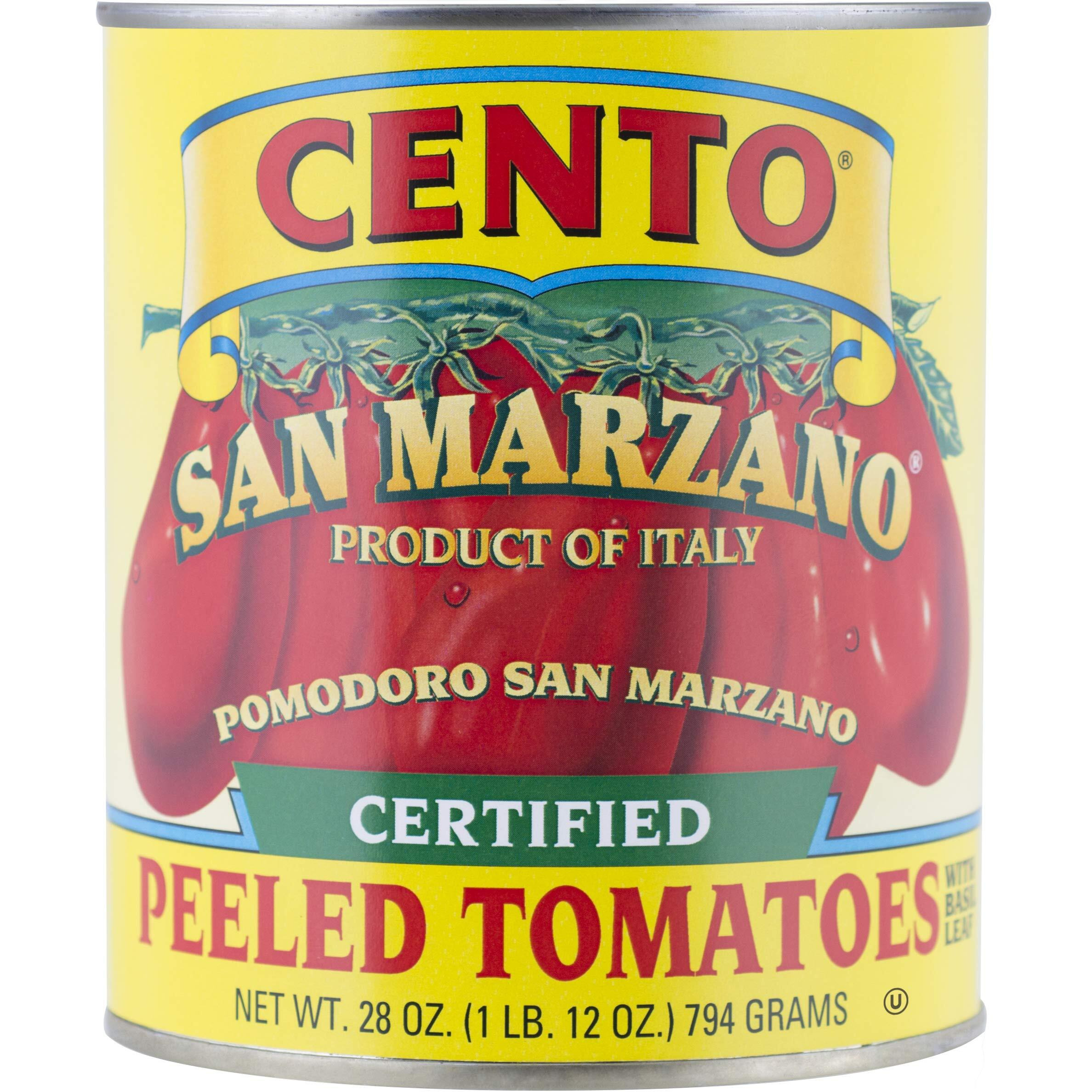 Cento Certified San Marzano Whole Peeled Plum Tomatoes, 28 Ounce, Pack Of 6