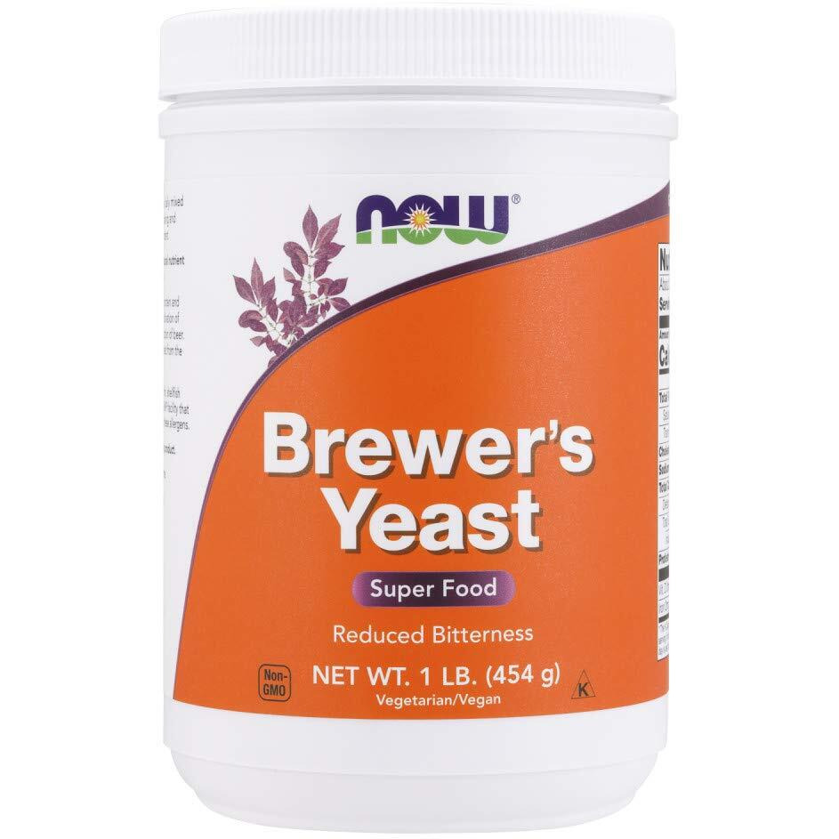 Now Foods Supplements, Brewer's Yeast Powder With Naturally Occurring Protein And B-Vitamins, 1-Pound
