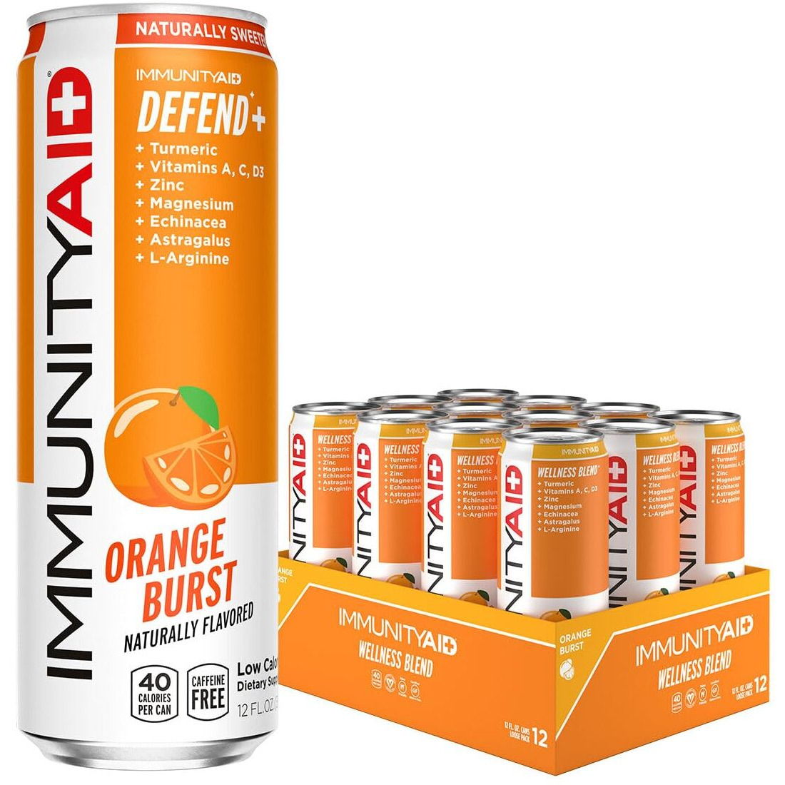 Lifeaid Immunityaid Support Blend, Echinacea, Zinc, Astragalus And Vitamin C, Immunity Aid, 12 Fl Oz (Pack Of 12)