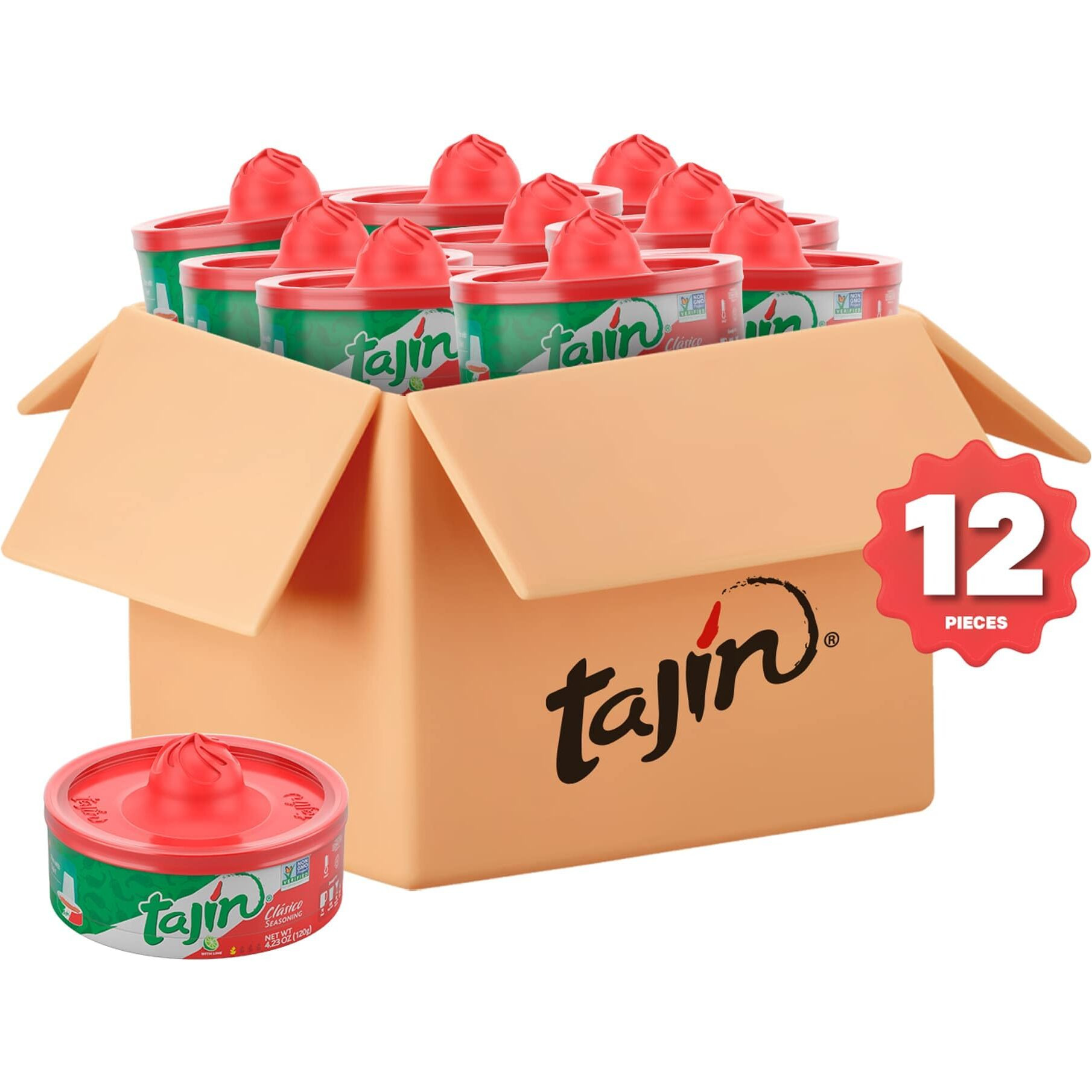 Tajin Cl  Sico Chile Lime Seasoning Rimmer 4.23 Oz (Pack Of 12)