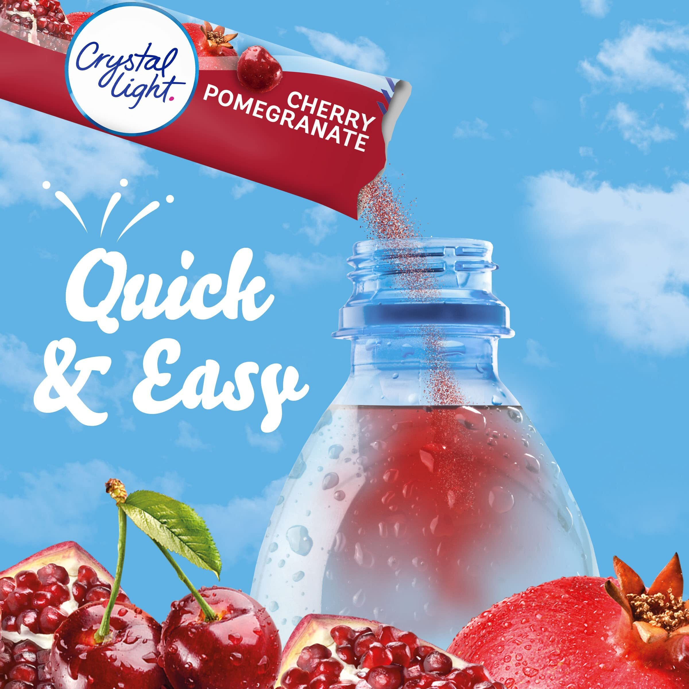 Crystal Light Sugar-Free Cherry Pomegranate On-The-Go Powdered Drink Mix 120 Count