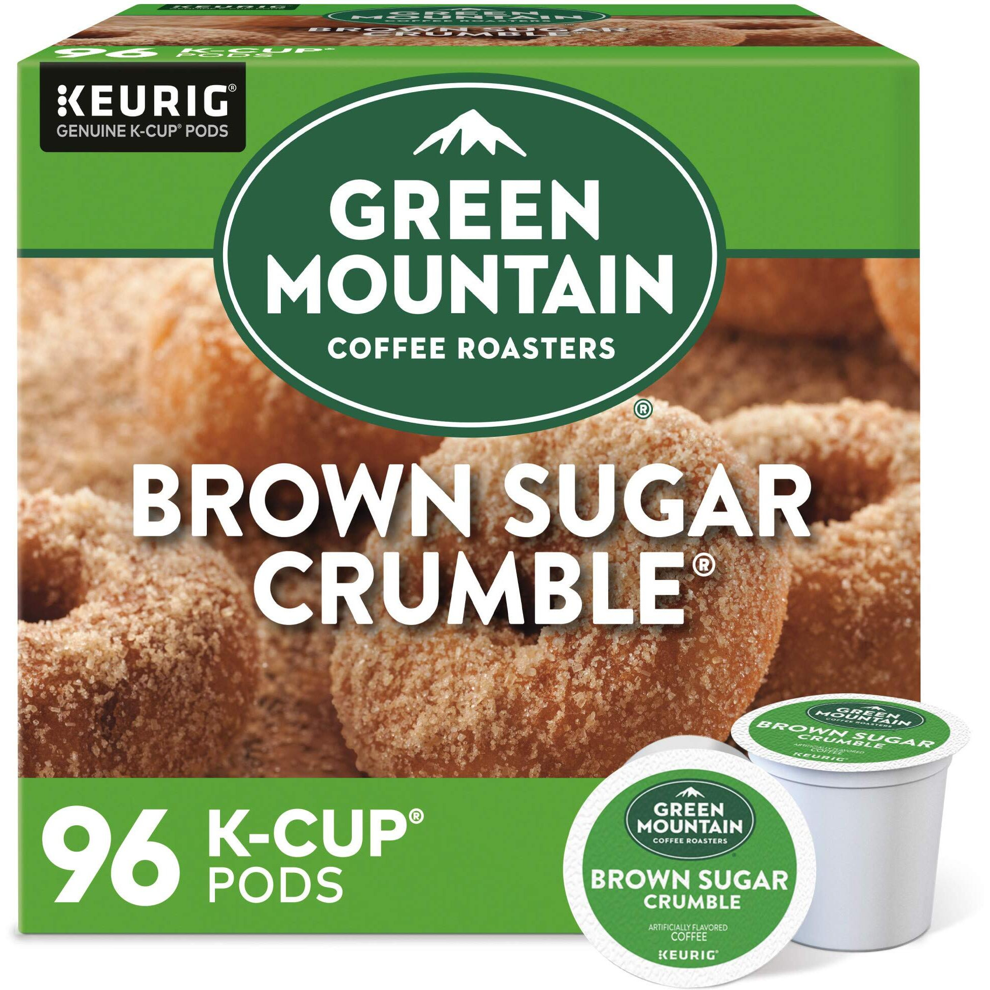 Green Mountain Coffee Roasters Brown Sugar Crumble Coffee, Keurig Single Serve K-Cup Pods, 96 Count (4 Packs Of 24)