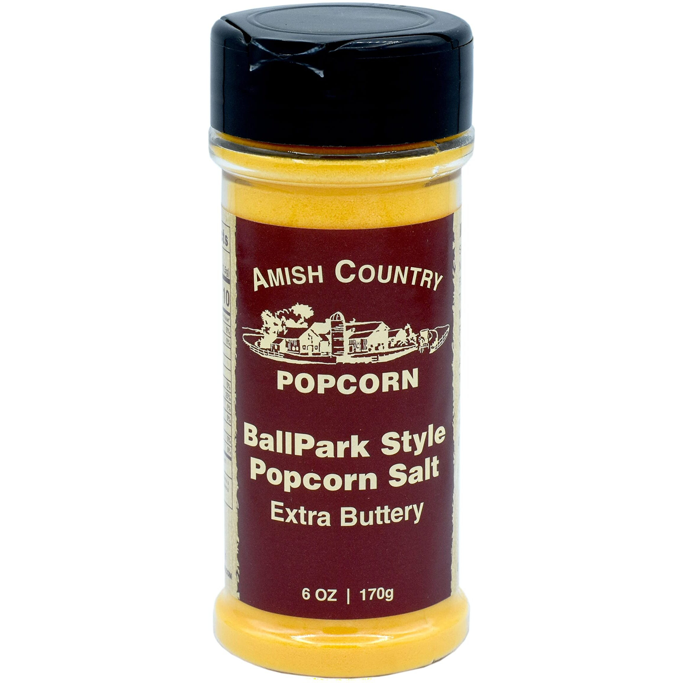 Amish Country Popcorn | Ballpark Buttersalt Popcorn Salt - 6 Oz Bottle | Old Fashioned, Non-Gmo And Gluten Free (6 Oz Bottle)