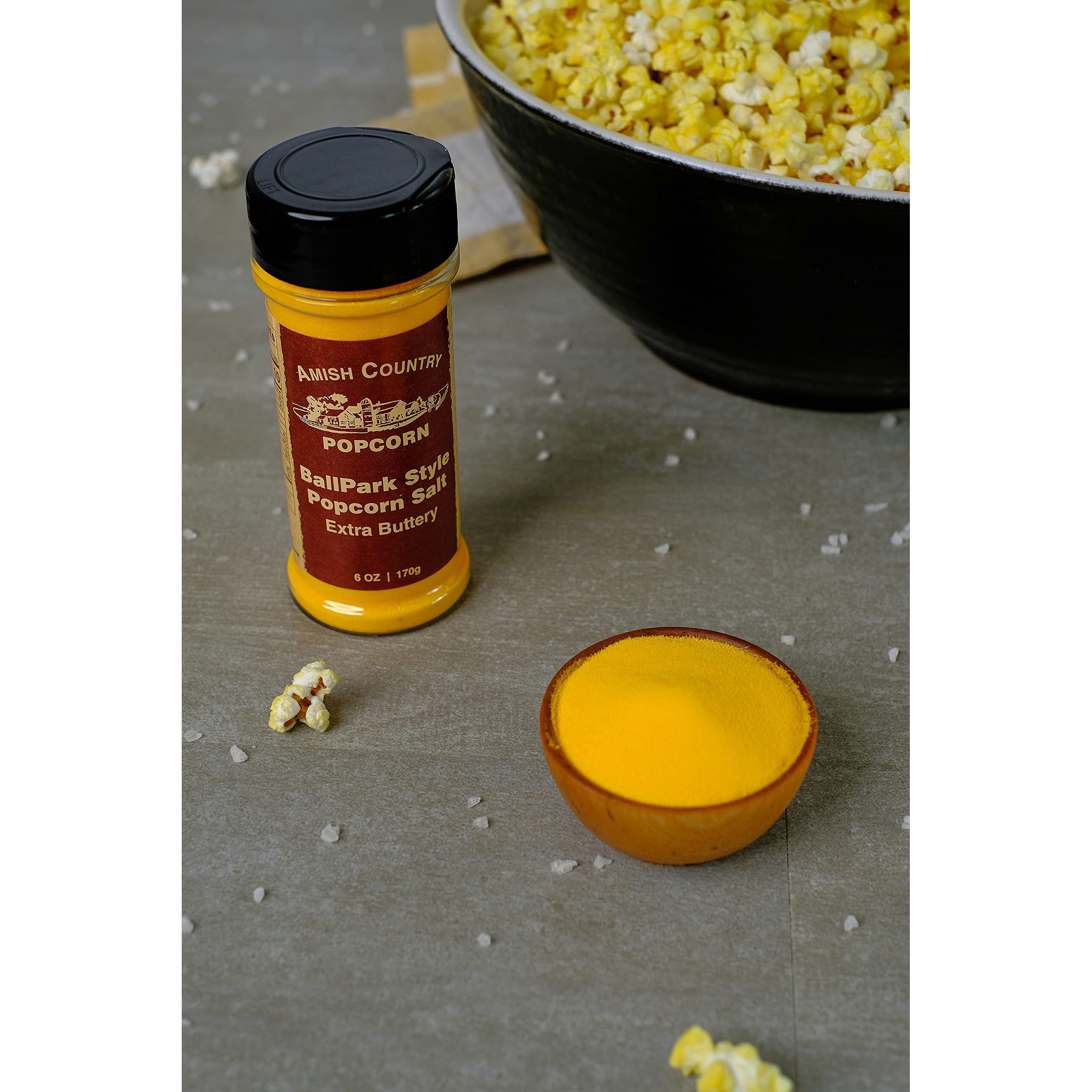Amish Country Popcorn | Ballpark Buttersalt Popcorn Salt - 6 Oz Bottle | Old Fashioned, Non-Gmo And Gluten Free (6 Oz Bottle)