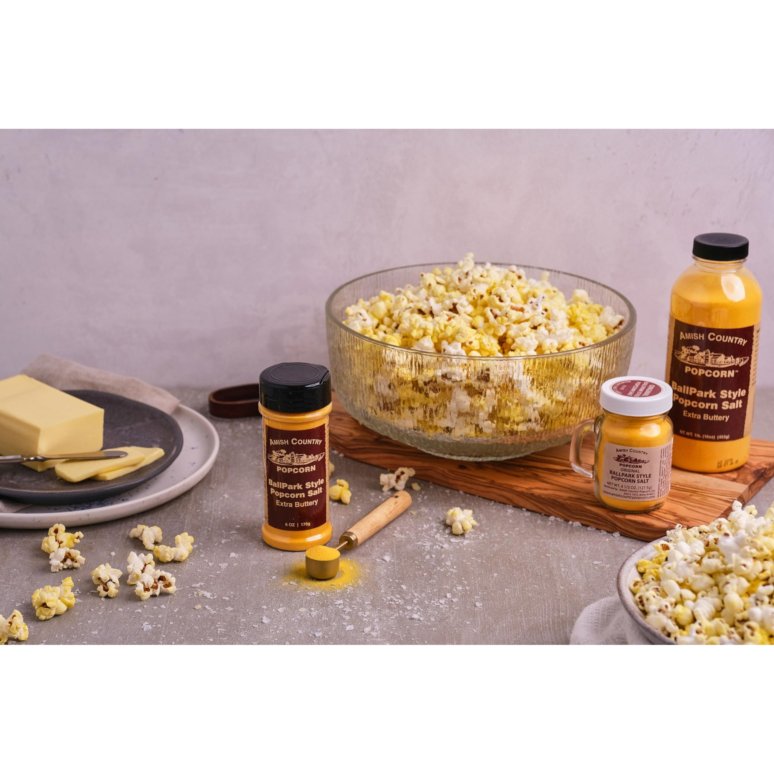 Amish Country Popcorn | Ballpark Buttersalt Popcorn Salt - 6 Oz Bottle | Old Fashioned, Non-Gmo And Gluten Free (6 Oz Bottle)