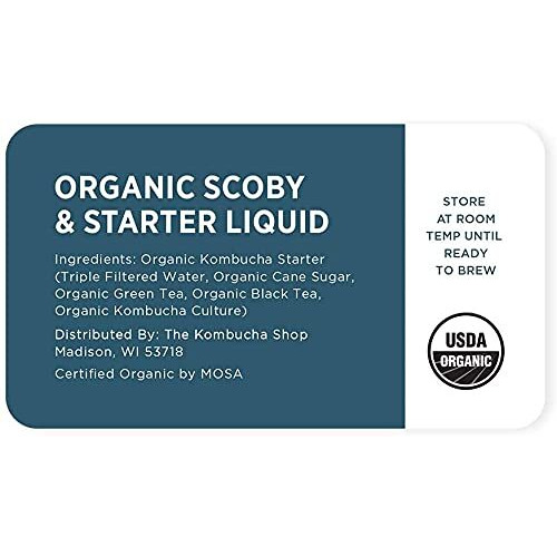 Organic Scoby Kombucha Starter Kit With Live Culture For Brewing Kombucha Tea - Urban Kitchen