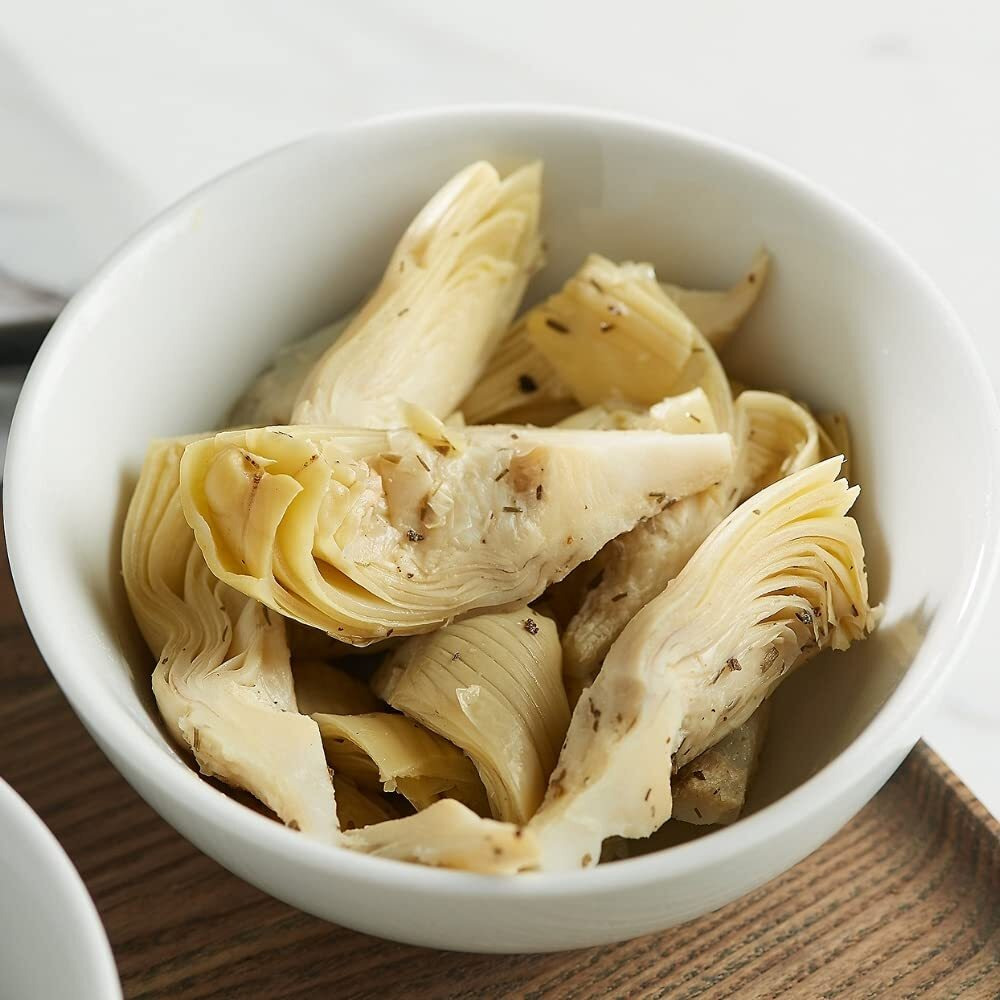 Poshi Marinated Artichoke Hearts Snack Pack | Basil + Thyme | Keto, Vegan, Paleo, Non Gmo, Low Carb + Calorie, Gluten Free, Fully Cooked Vegetables, Gourmet, Healthy, All Natural (10 Pack, 1.58 Oz)