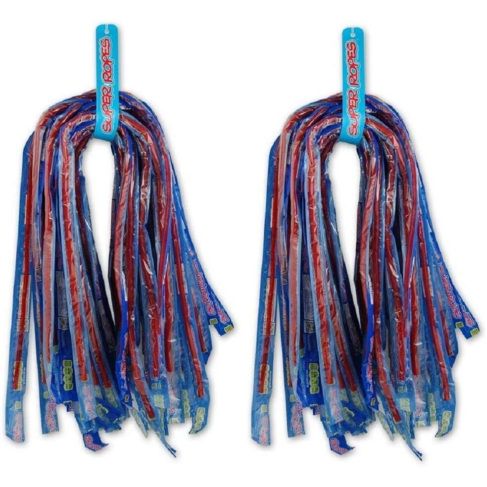 Super Ropes 34"" Individually Wrapped Rope, 2Oz (60 Pack), Red Licorice Candy Rope
