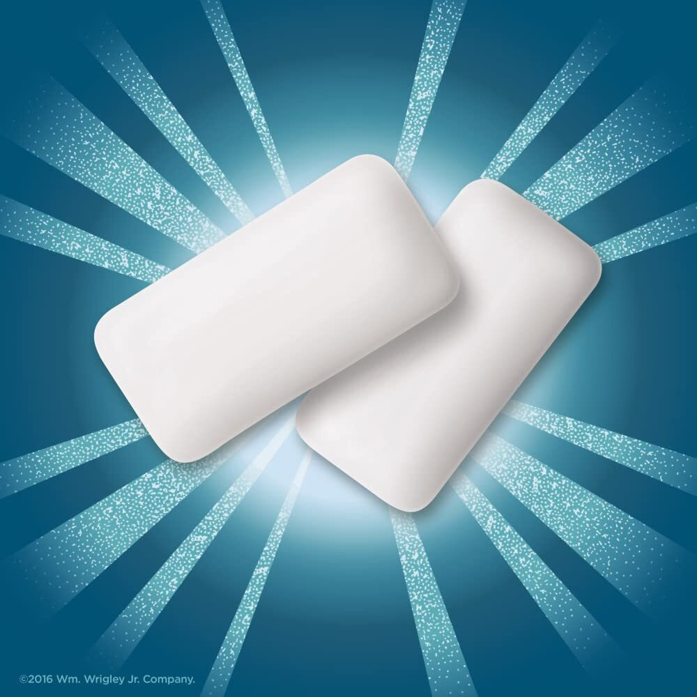 Eclipse Gum Peppermint Sugar Free Chewing Gum, 18 Pieces (8 Packs)