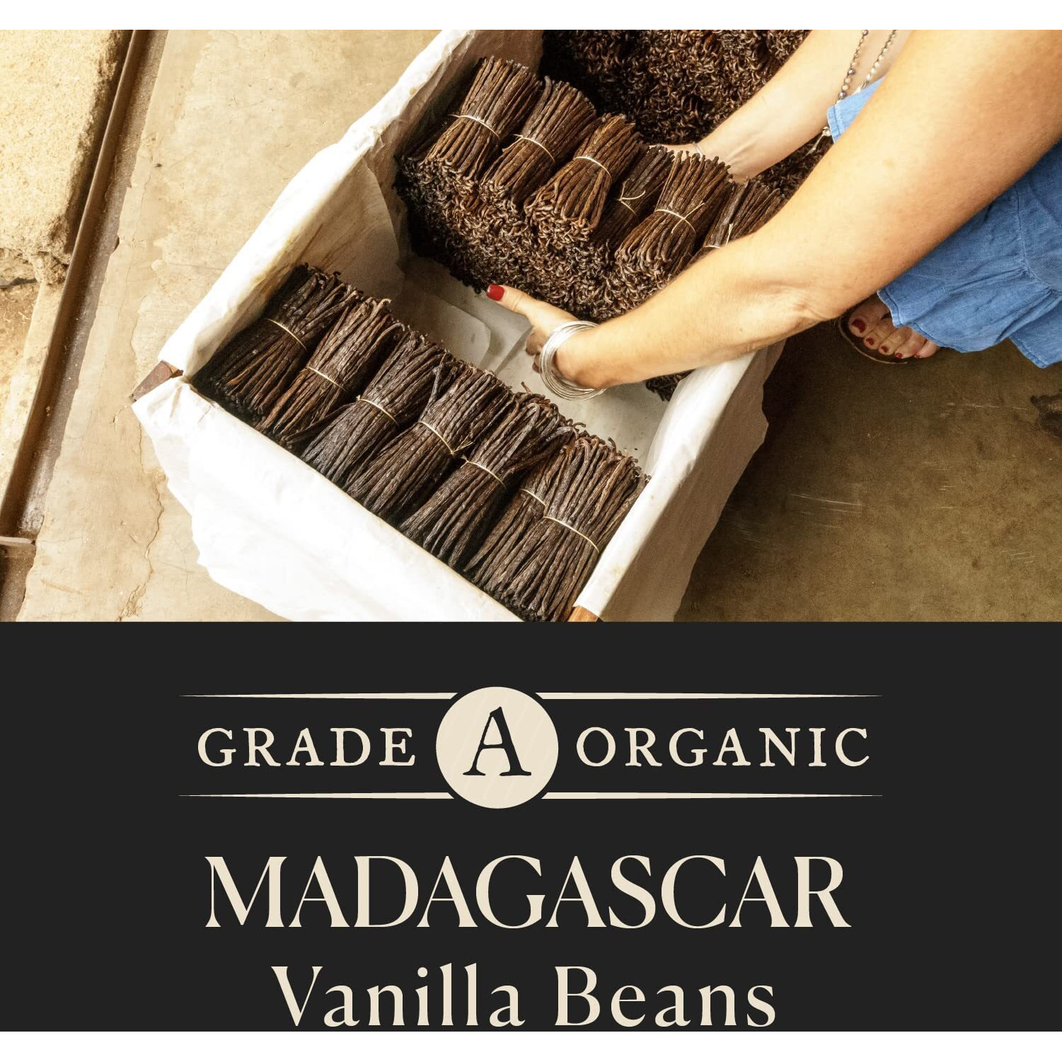 50 Organic Madagascar Whole Vanilla Beans, Grade A Vanilla Pods, Premium Vanilla Beans For Making Extract & Baking - Cooks