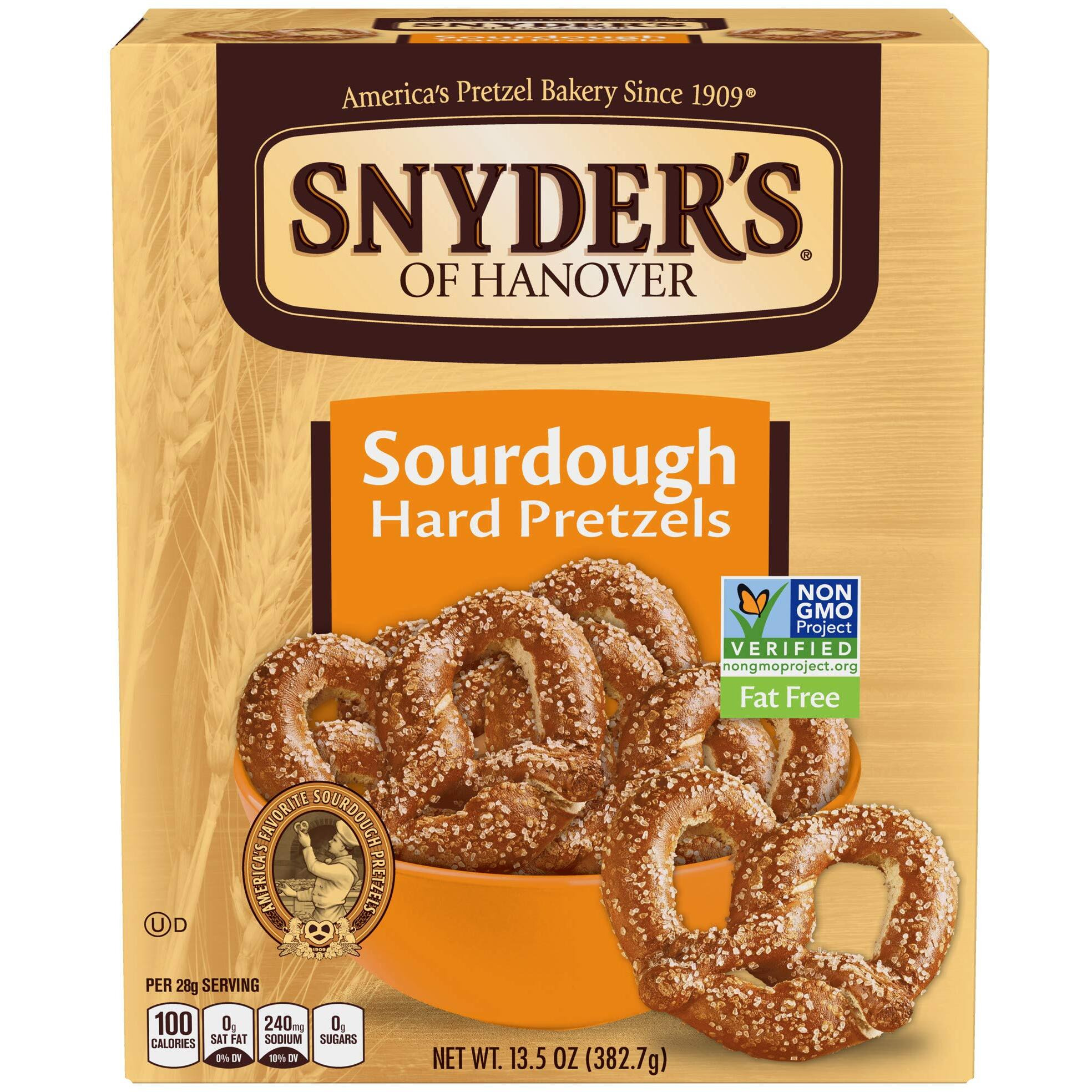 Snyder's Of Hanover Sourdough Hard Pretzel Box - 13.5 Oz - 2 Pk