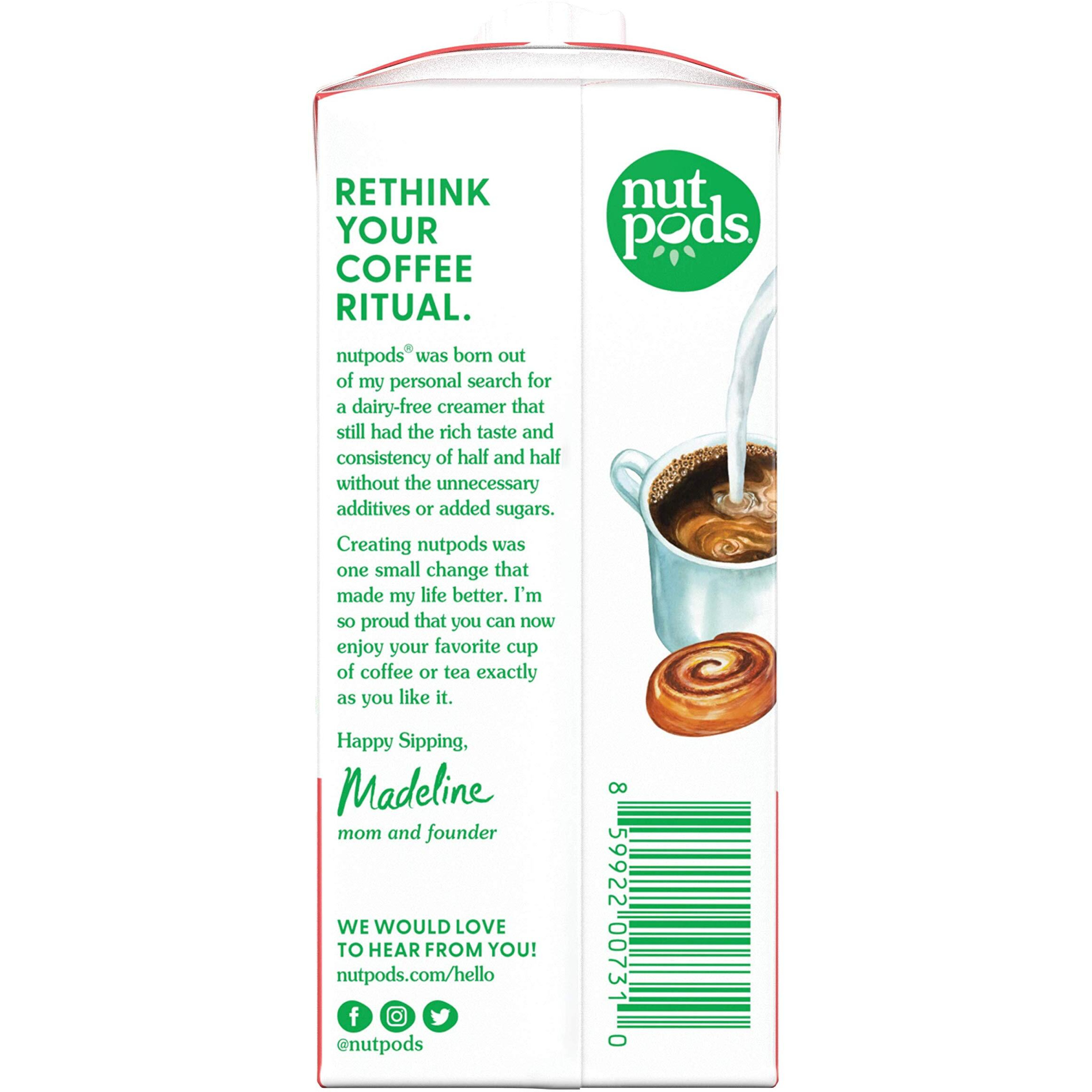 Nutpods Cinnamon Swirl Coffee Creamer - Unsweetened Non Dairy Creamer Made From Almonds And Coconuts - Keto Creamer, Whole30, Gluten Free, Non-Gmo, Vegan, Sugar Free, Kosher (12-Pack)