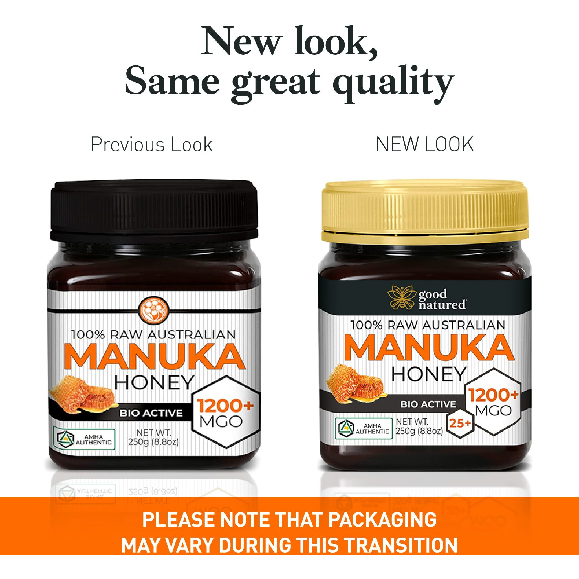 Raw Manuka Honey Mgo 1200+ - Highest-Strength Honey Manuka - Pure Manuka Honey - 250G - 8.8 Oz - Good Natured