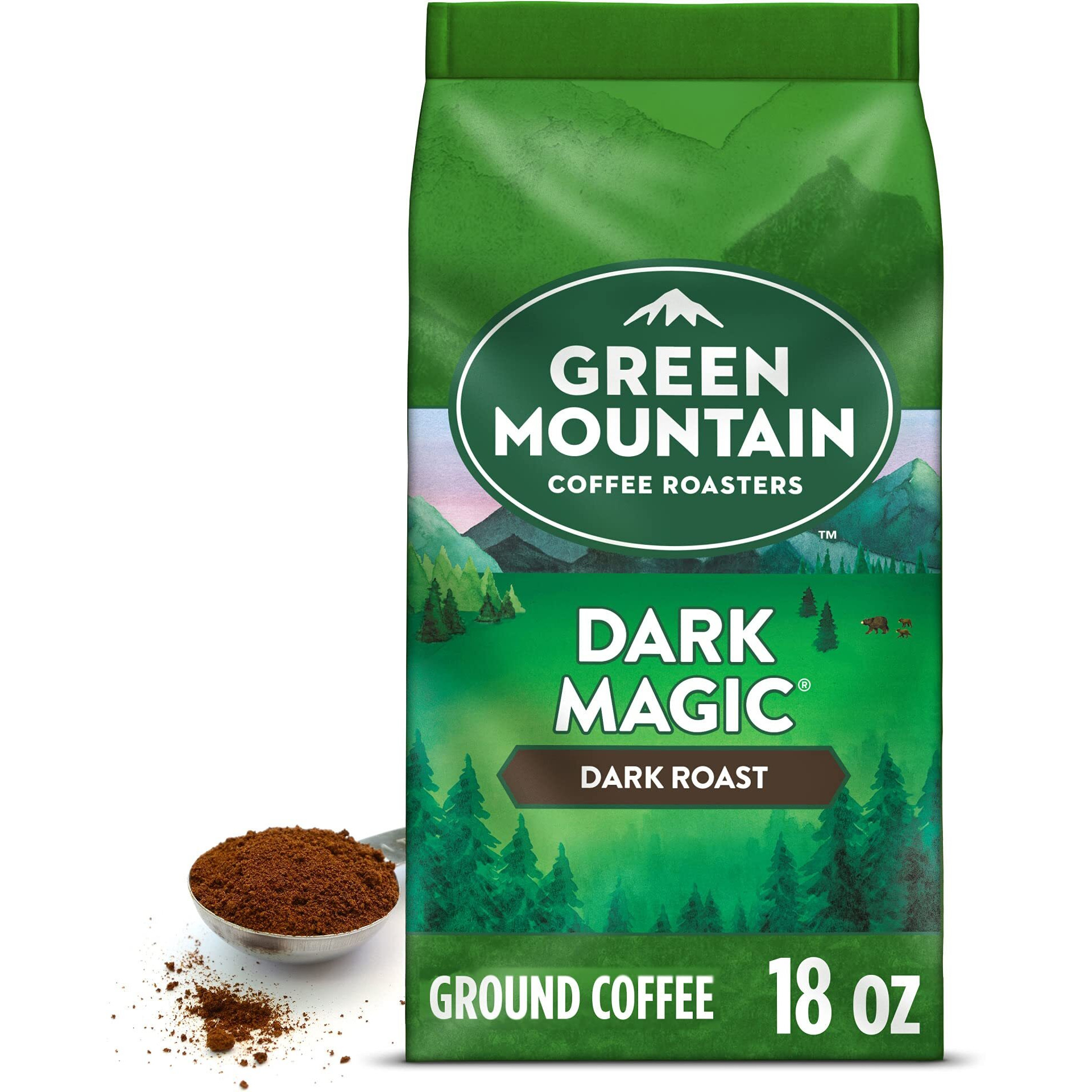 Green Mountain Coffee Roasters Dark Magic, Ground Coffee, Bagged 18 Oz