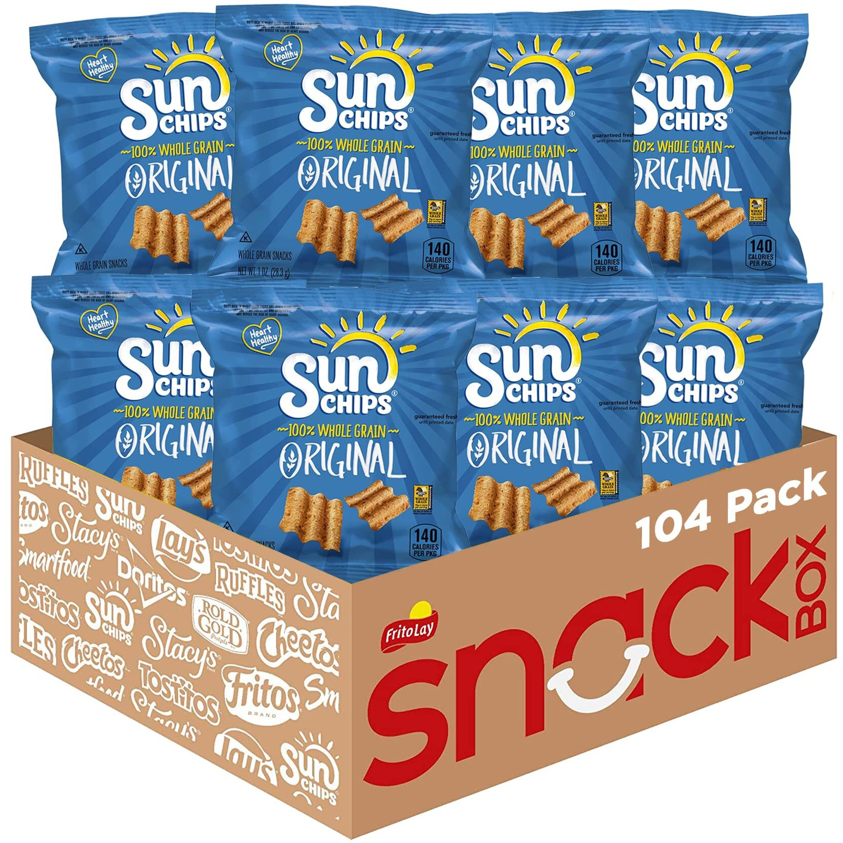 Sunchips Original Multigrain Snacks, 1 Ounce (Pack Of 104)