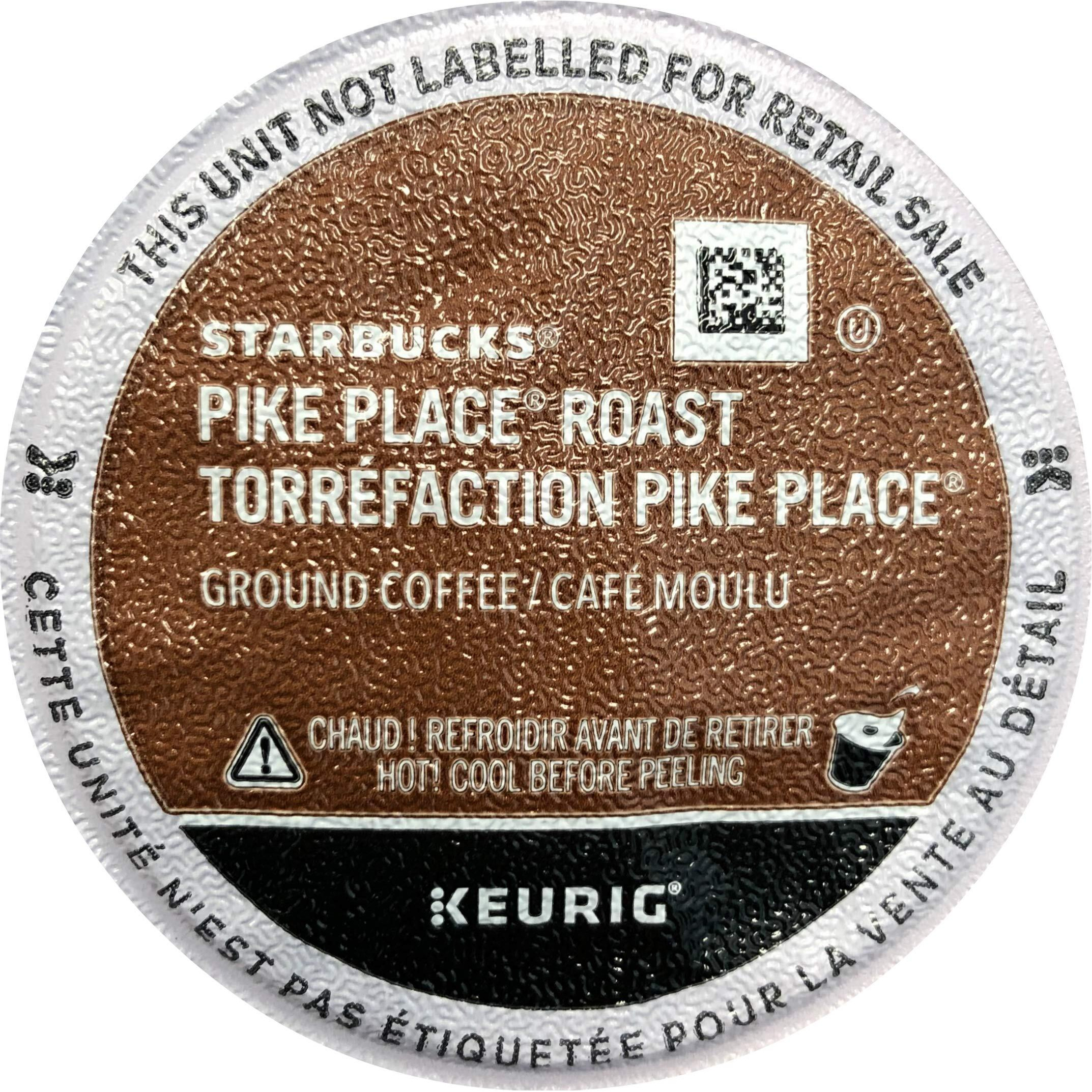 Starbucks Pike Place Coffee, Medium, Keurig K-Cups, 60 Ct - Packaging May Vary