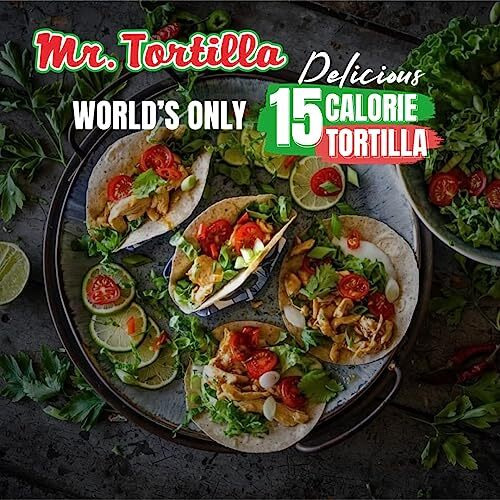 Mr. Tortilla Low Carb Tortilla Wraps - Keto Tortillas With Avocado Oil - Street Taco Size - 1 Net Carb Per Serving - Low Calorie Keto Wraps - Low Carb Tortillas - (Multigrain, 12 Count)