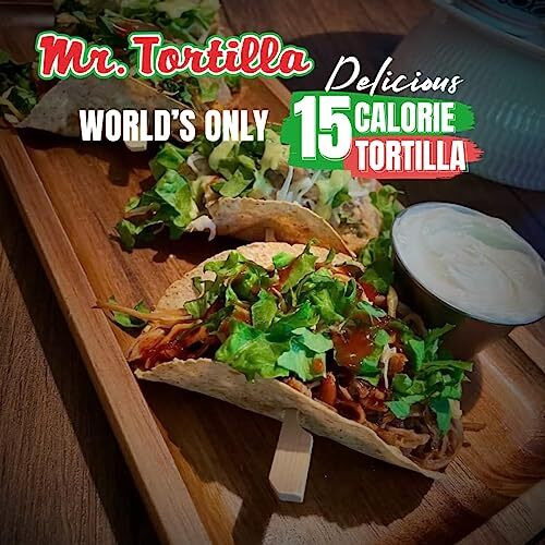 Mr. Tortilla Low Carb Tortilla Wraps - Keto Tortillas With Avocado Oil - Street Taco Size - 1 Net Carb Per Serving - Low Calorie Keto Wraps - Low Carb Tortillas - (Multigrain, 12 Count)